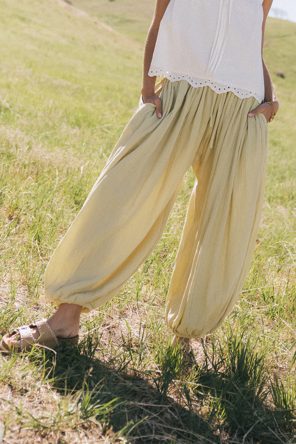 Jalen Loose Joggers in Lime - Image 4