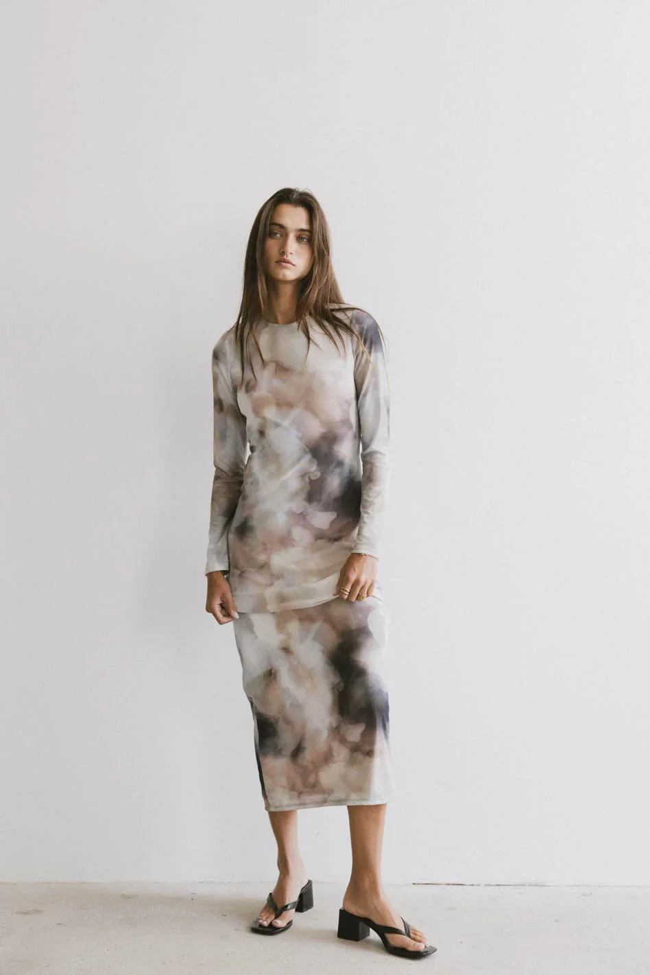 Jamie Watercolor Bodycon Dress - FINAL SALE - Image 3