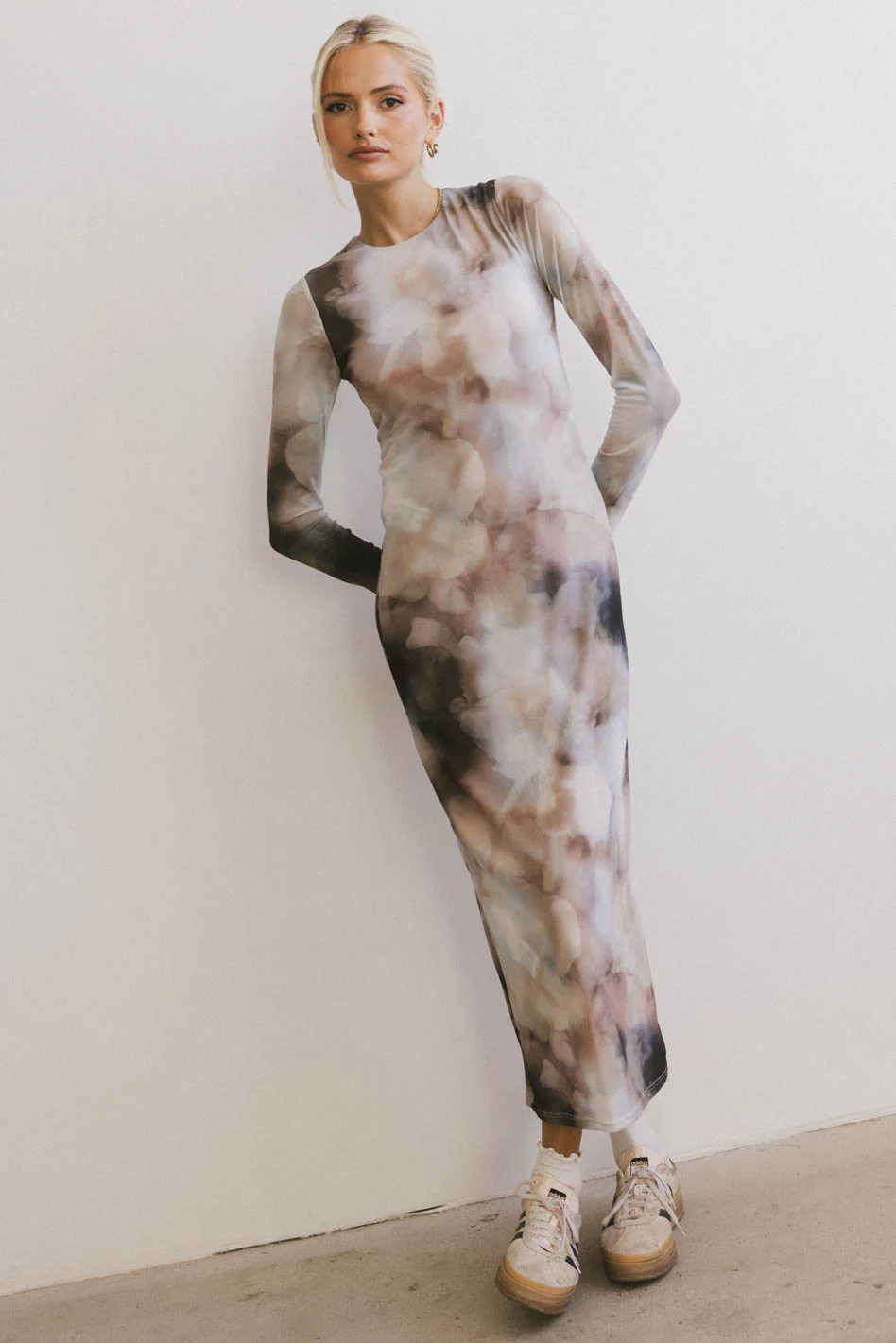 Jamie Watercolor Bodycon Dress - FINAL SALE - Image 4