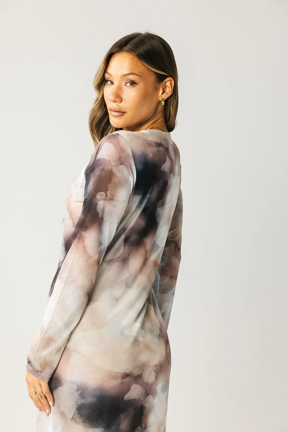 Jamie Watercolor Bodycon Dress - FINAL SALE - Image 7