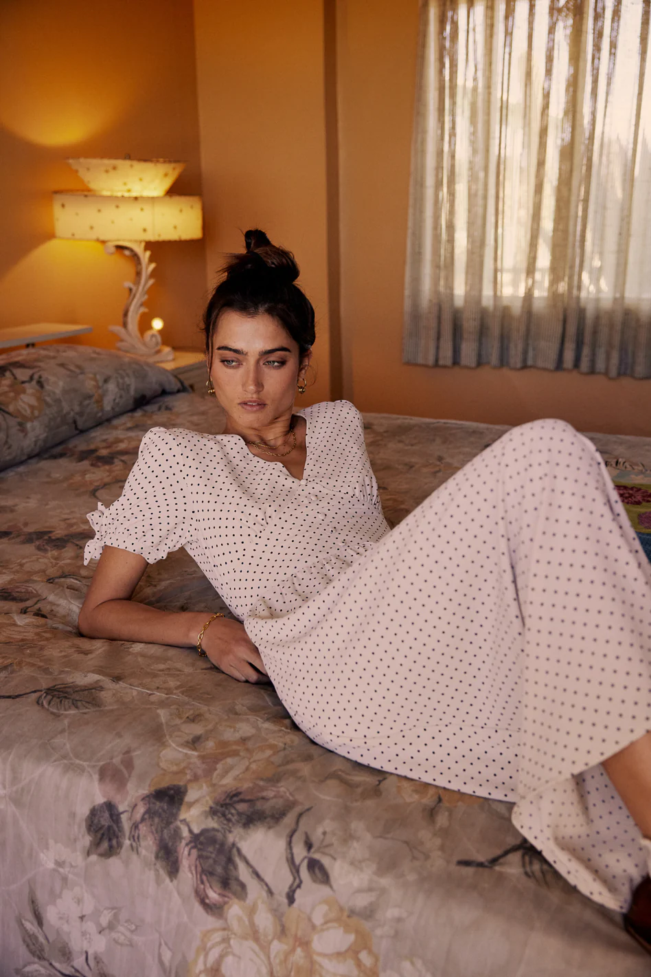 Janae Polka Dot Midi Dress - FINAL SALE - Image 4