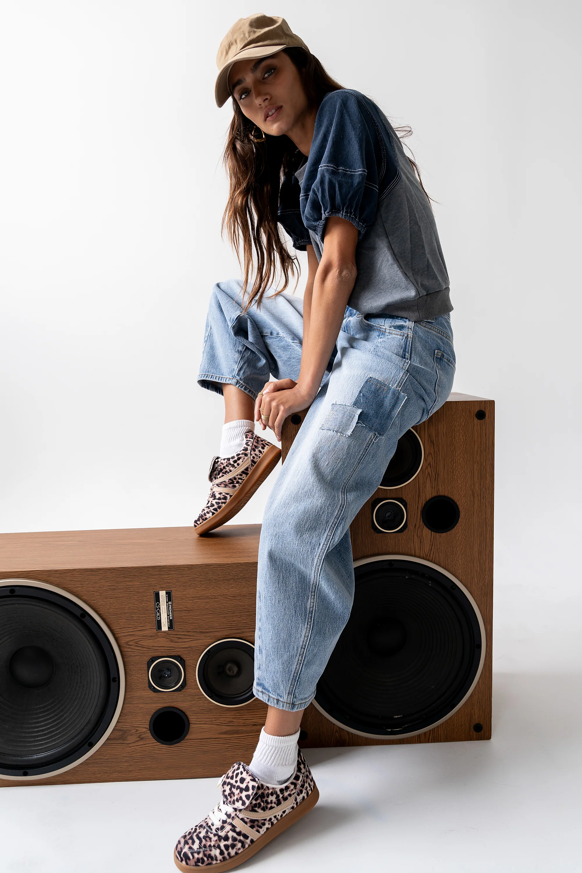 Jane Patchwork Barrel Jeans - FINAL SALE - Image 4