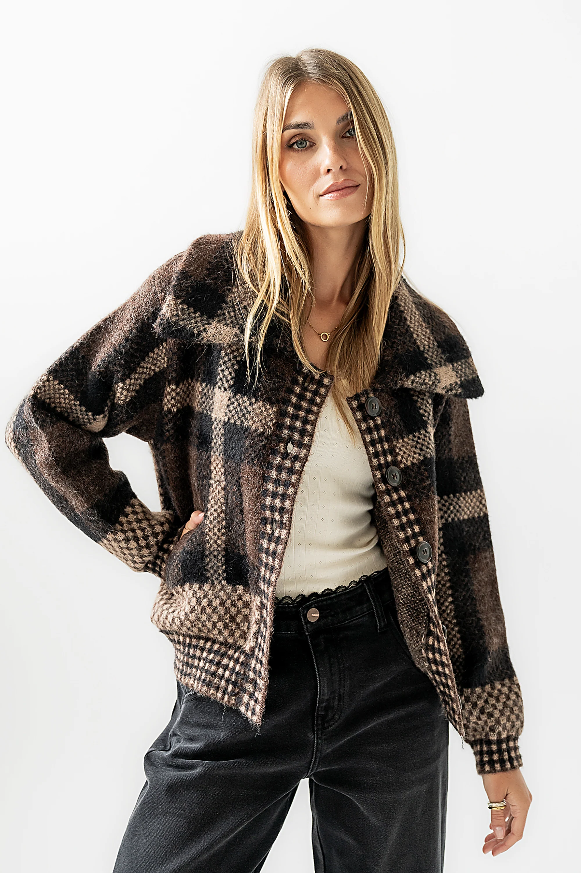 Janelle Plaid Jacket - Image 4