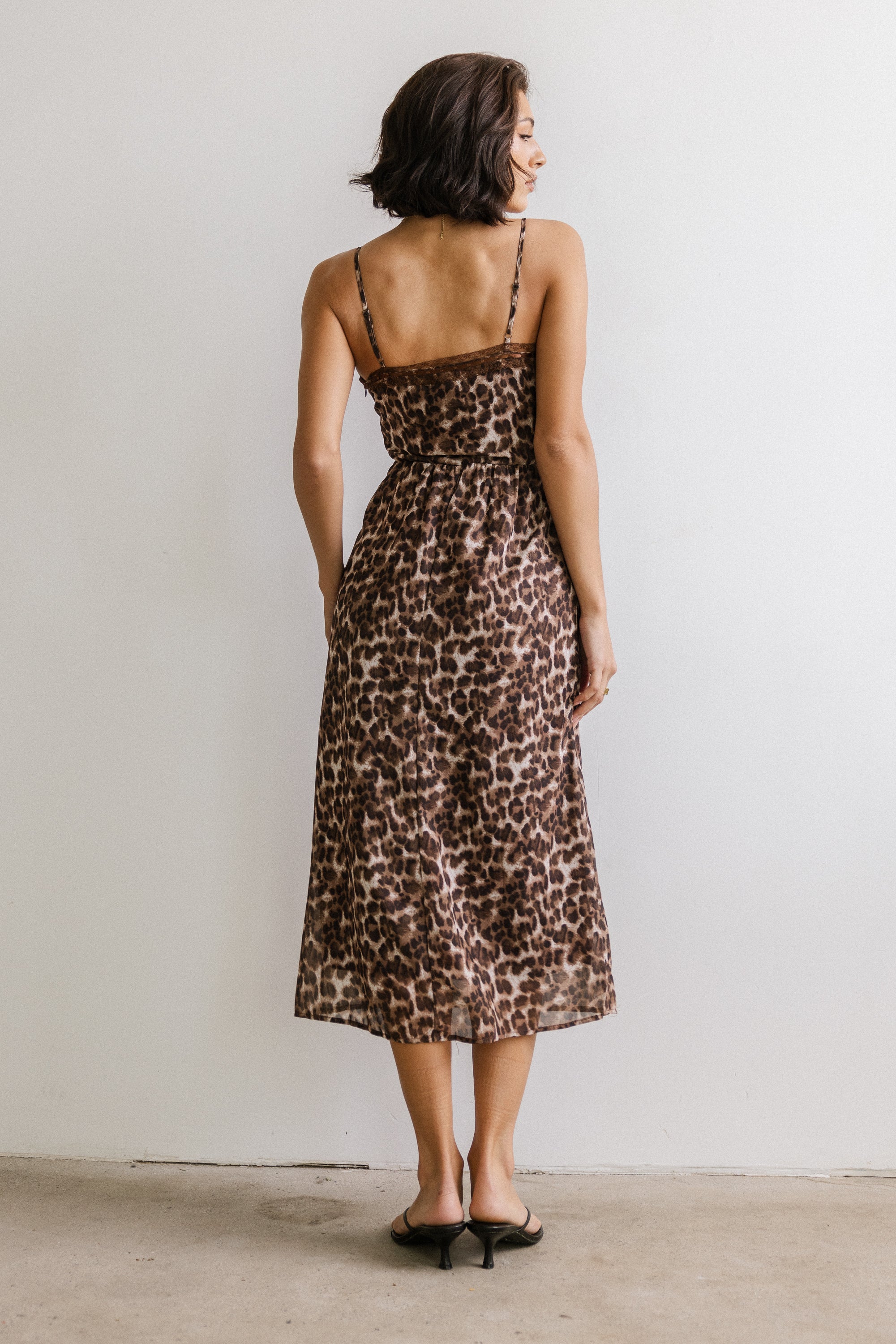 Janice Leopard Midi Dress - Image 6