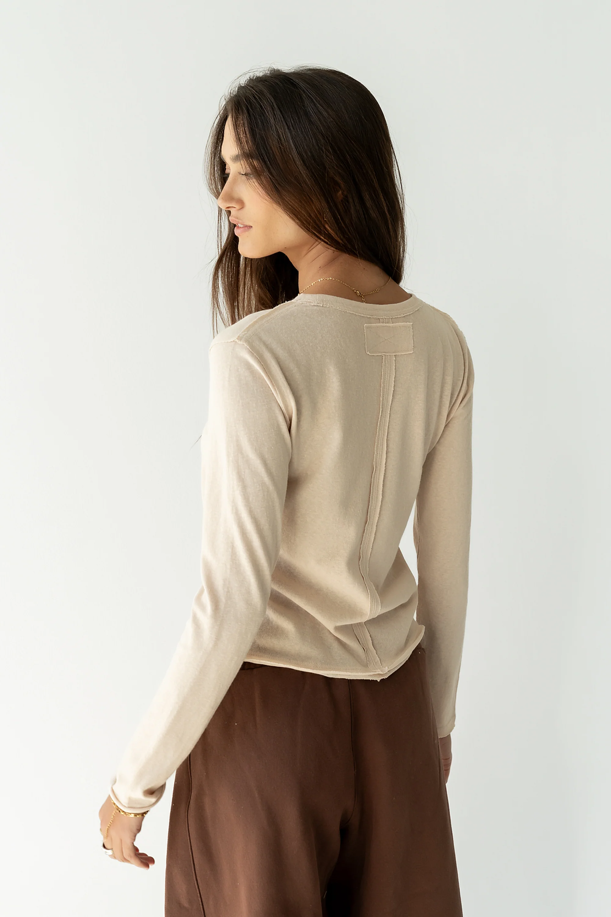 Janie Knit Top in Ivory - Image 2