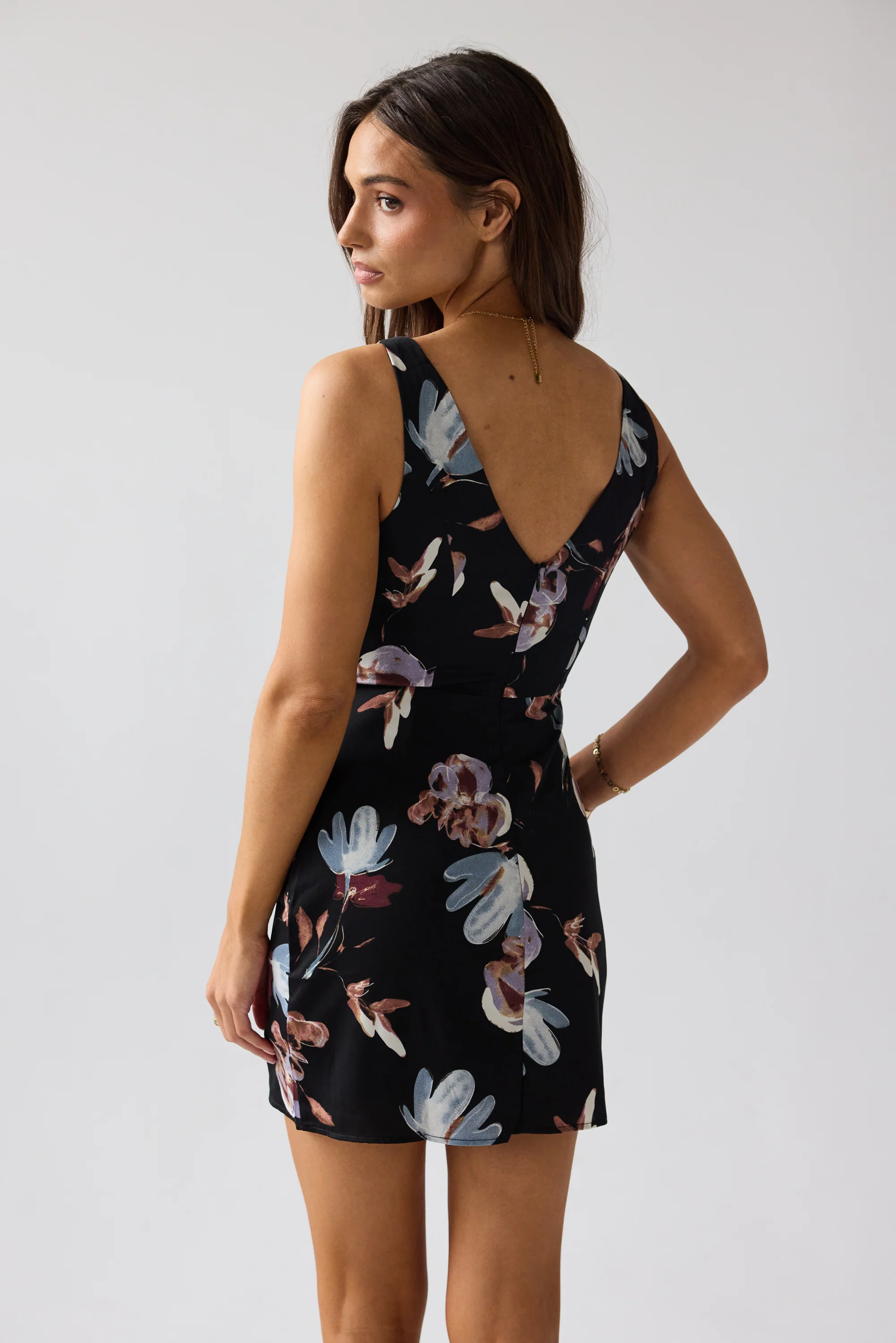 Jankin Floral Mini Dress - Image 4