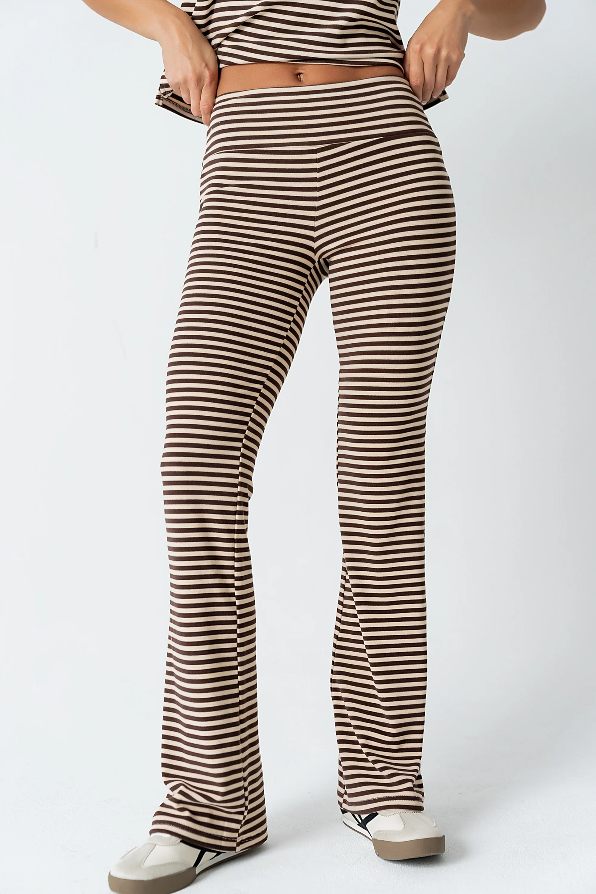Jannet Striped Pants in Brown - FINAL SALE - Image 3