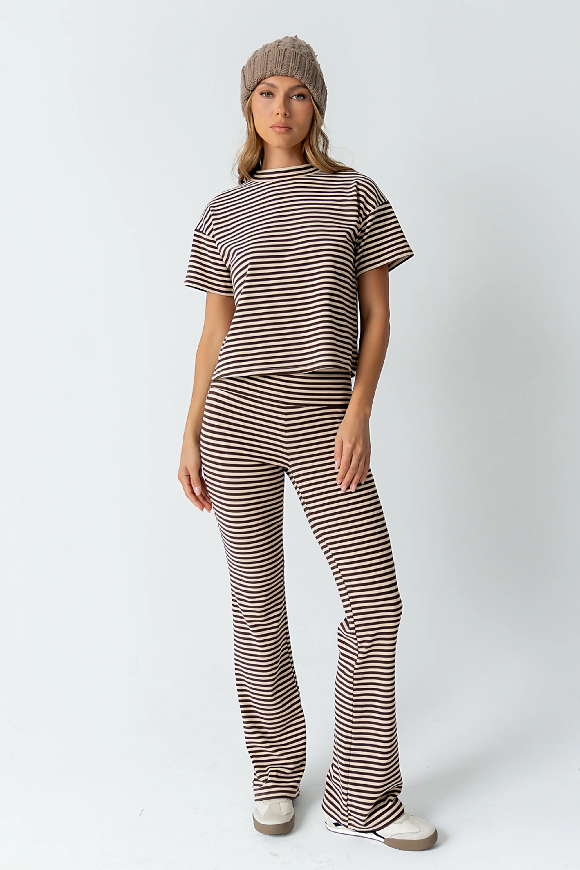 Jannet Striped Pants in Brown - FINAL SALE - Image 4
