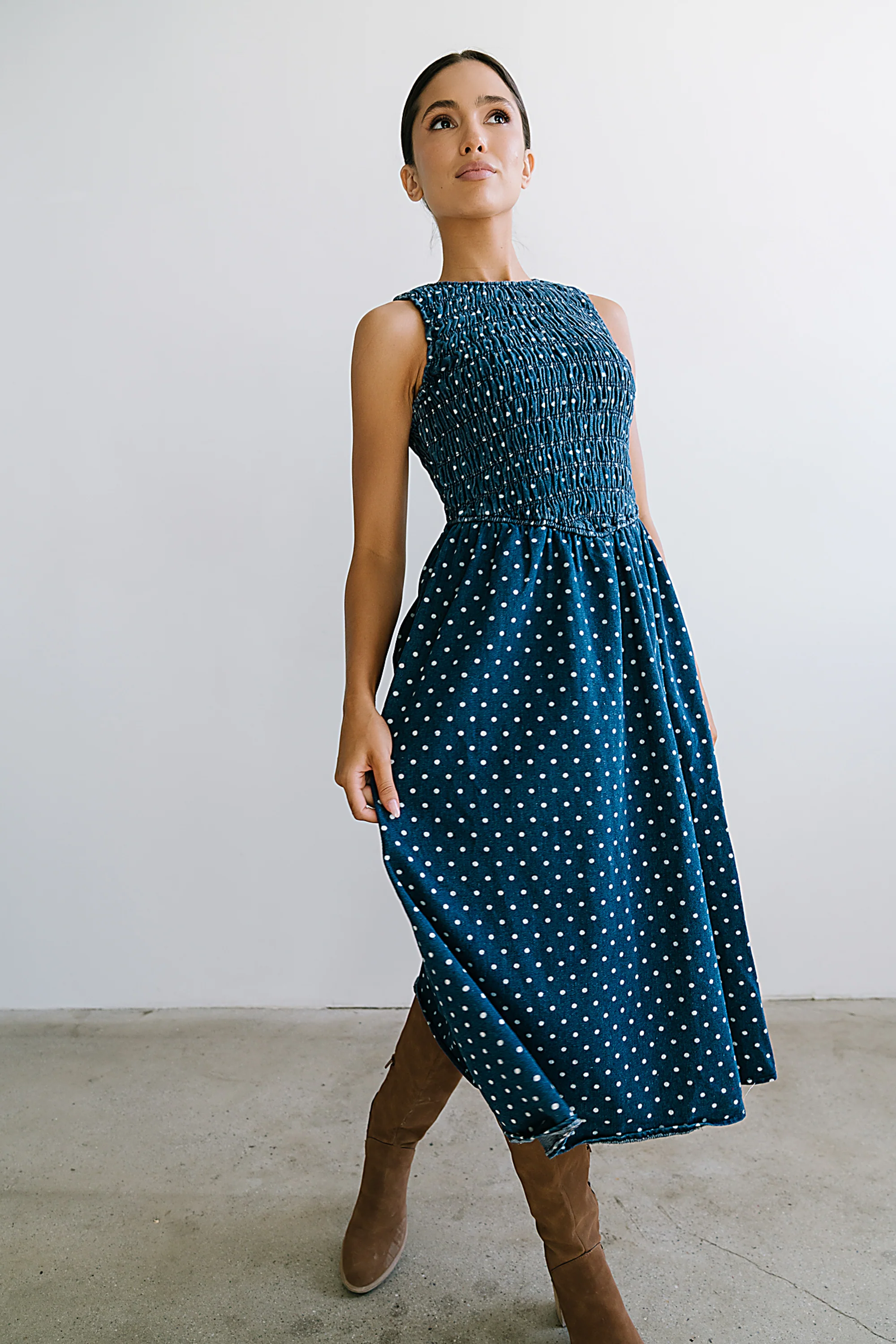 Jasmine Denim Midi Dress - FINAL SALE - Image 7