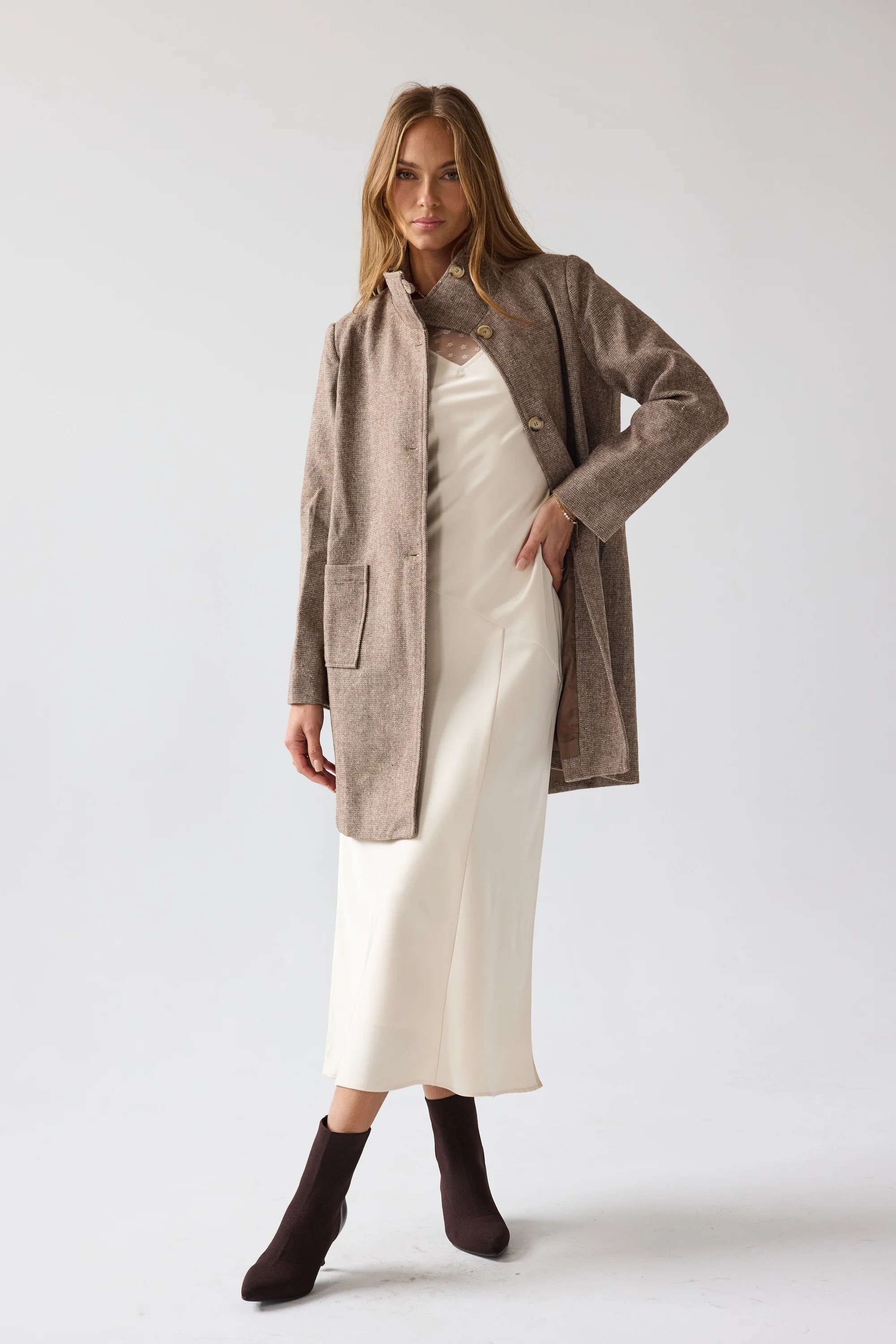 Jason Herringbone Coat - FINAL SALE - Image 3