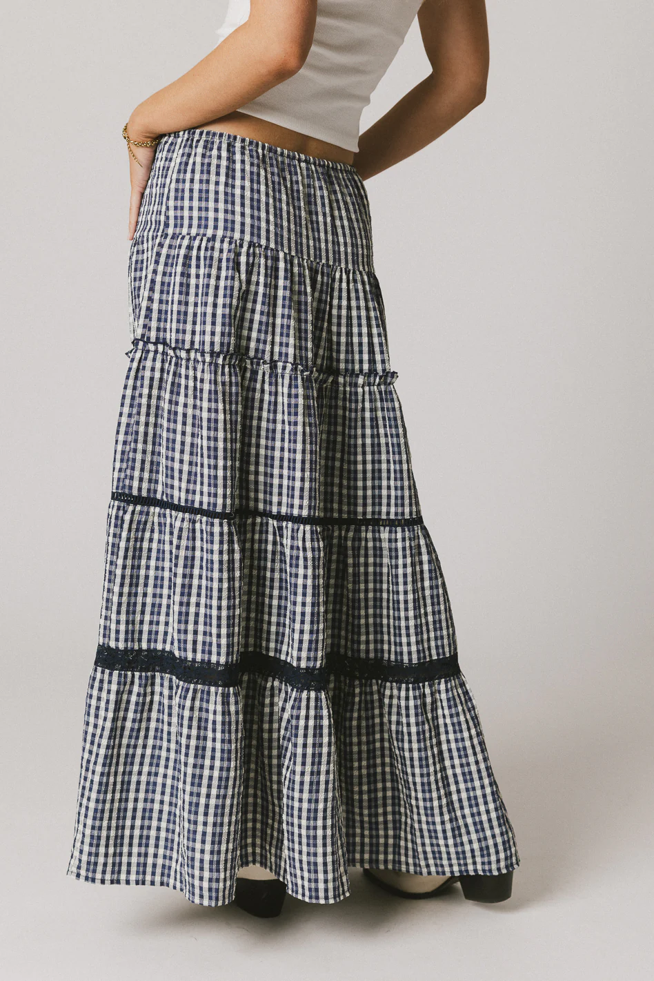 Jasper Plaid Maxi Skirt - FINAL SALE - Image 2