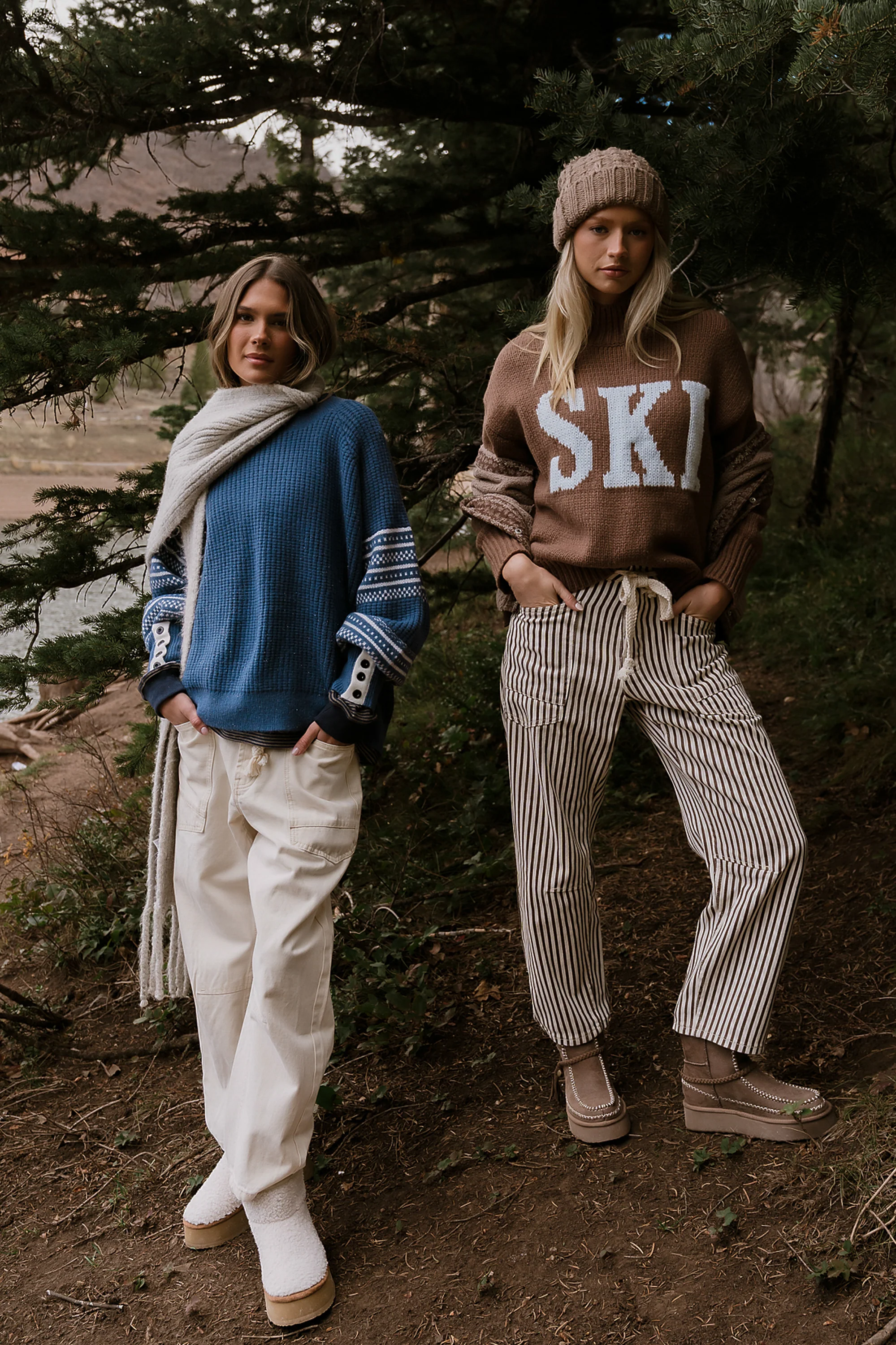 Jayda Oversized Sweater in Blue - FINAL SALE - Image 2
