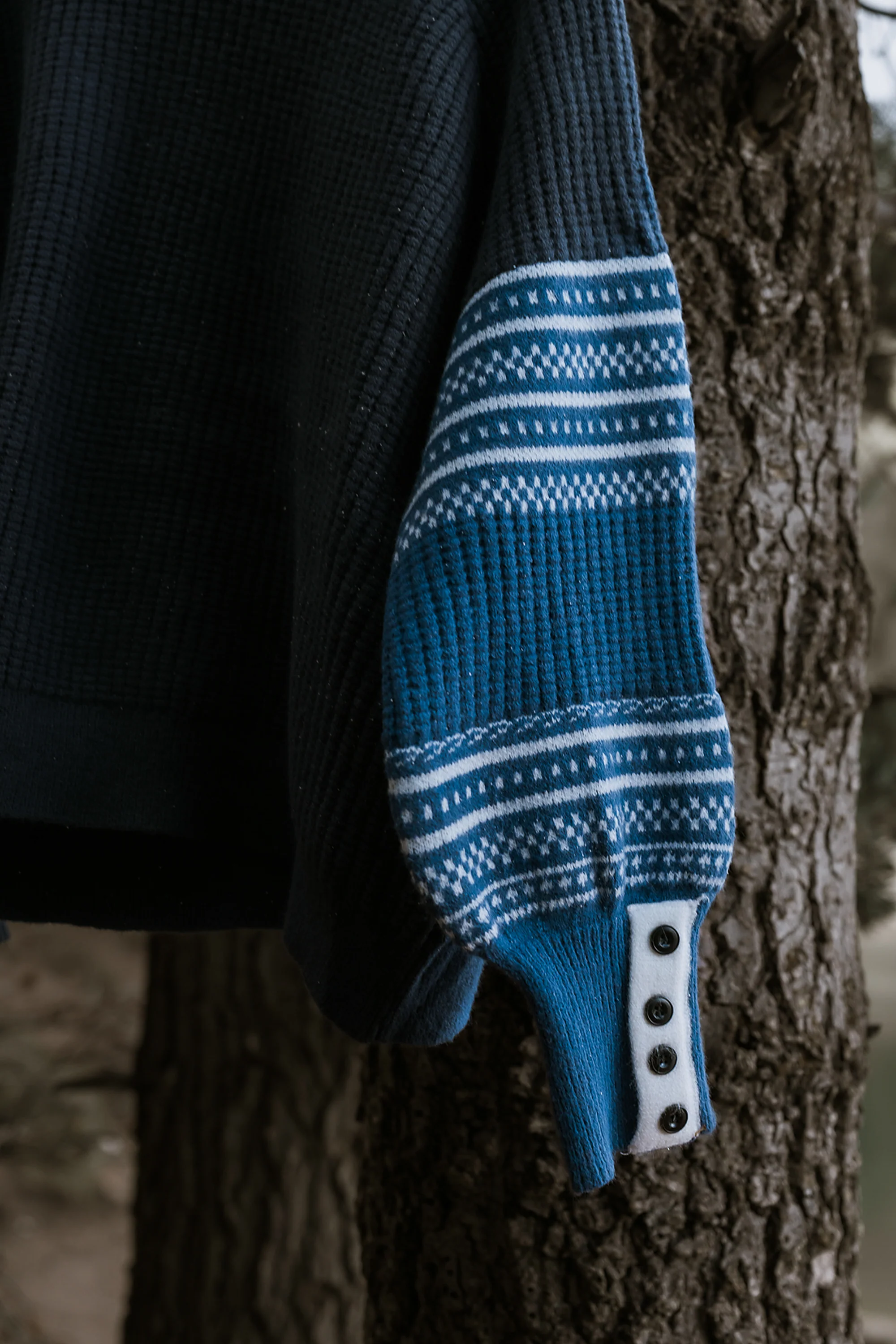 Jayda Oversized Sweater in Blue - FINAL SALE - Image 3