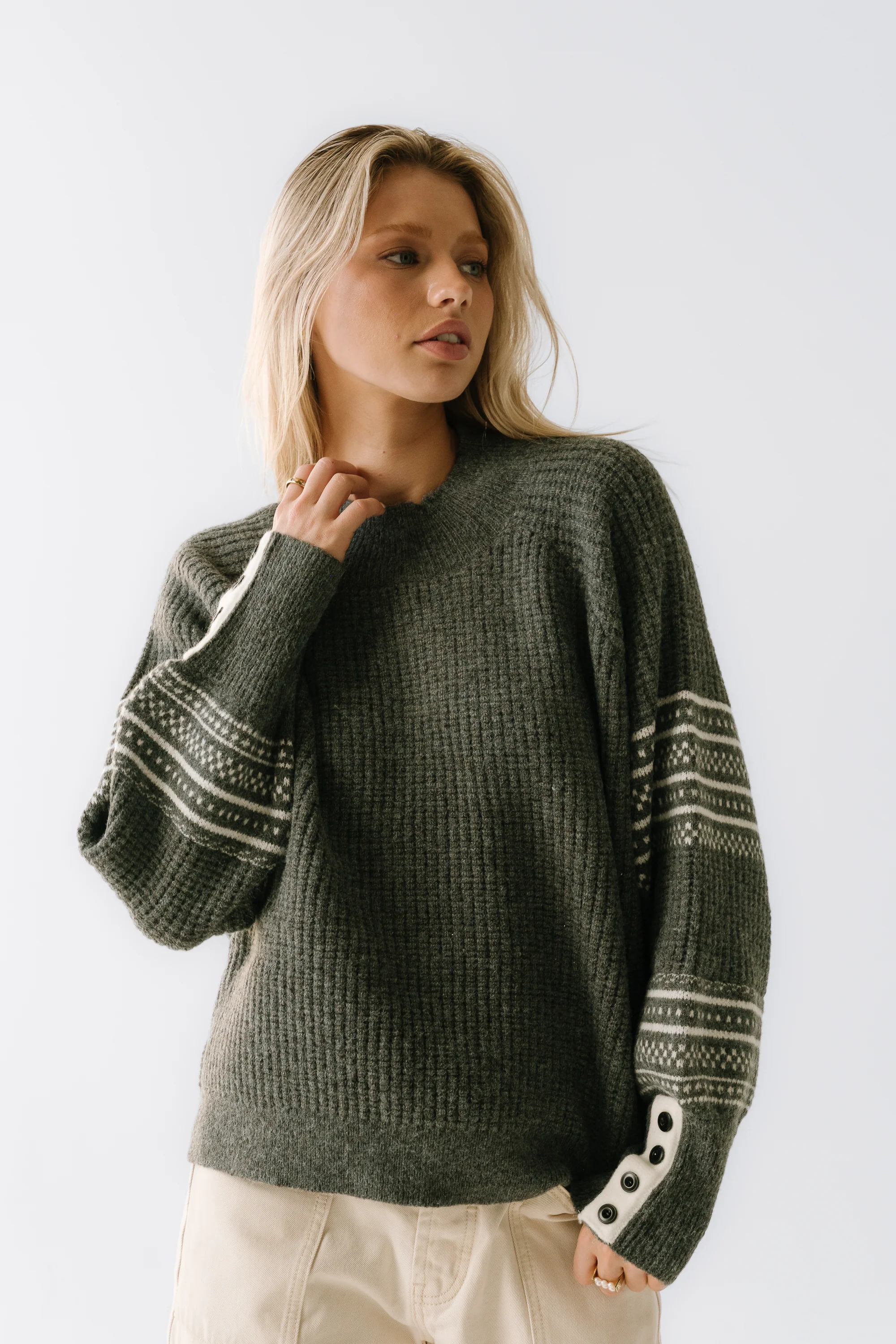 Jayda Oversized Sweater in Grey - FINAL SALE - Image 2