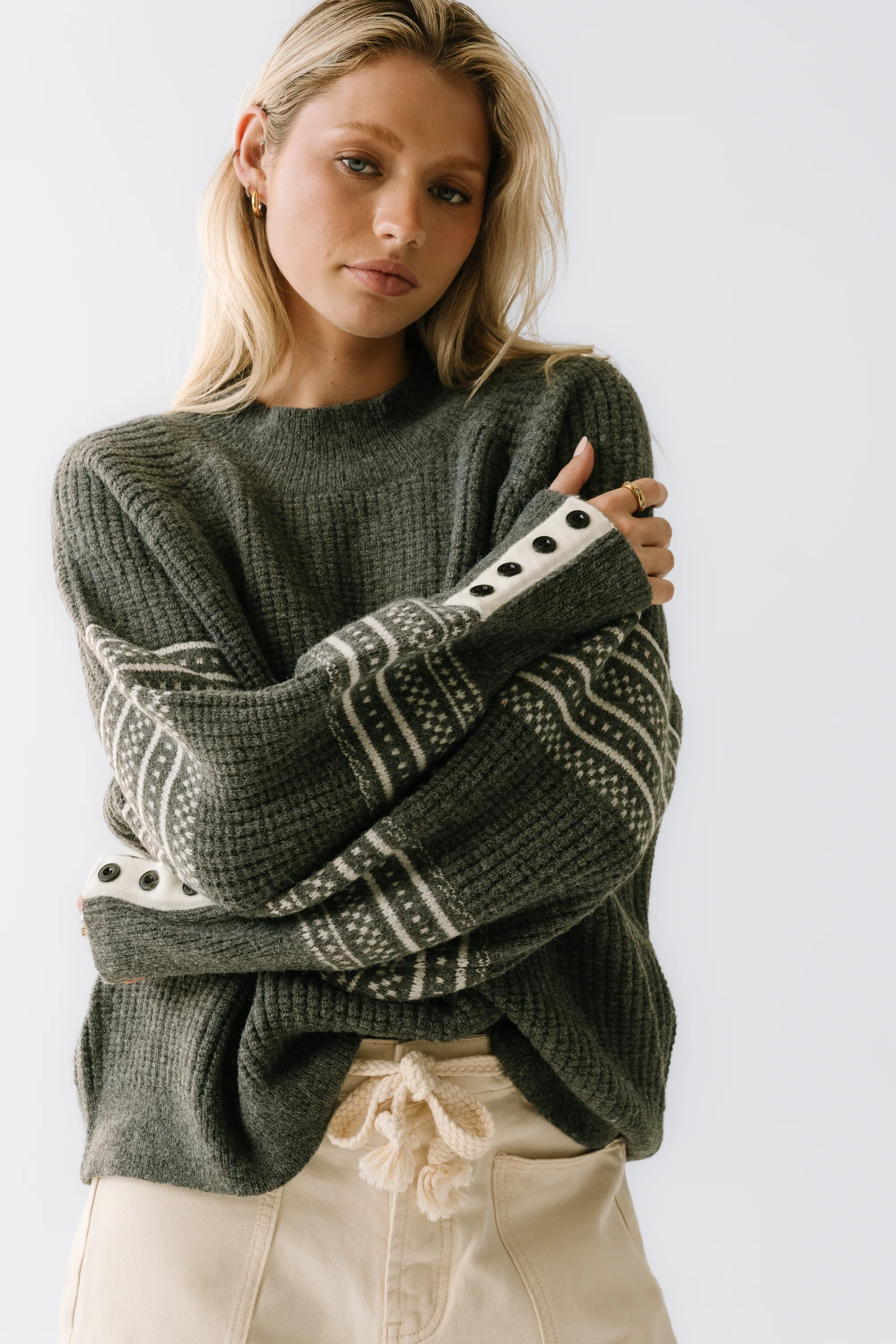 Jayda Oversized Sweater in Grey - FINAL SALE - Image 3