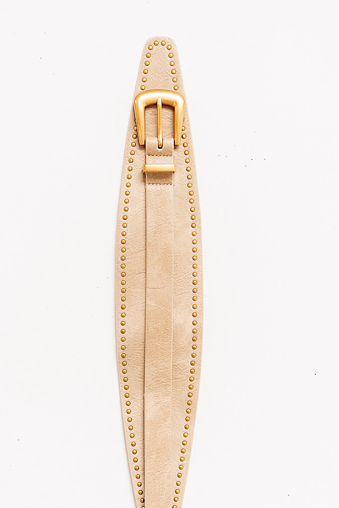Jaylen Leather Sash Belt in Bone - Image 3