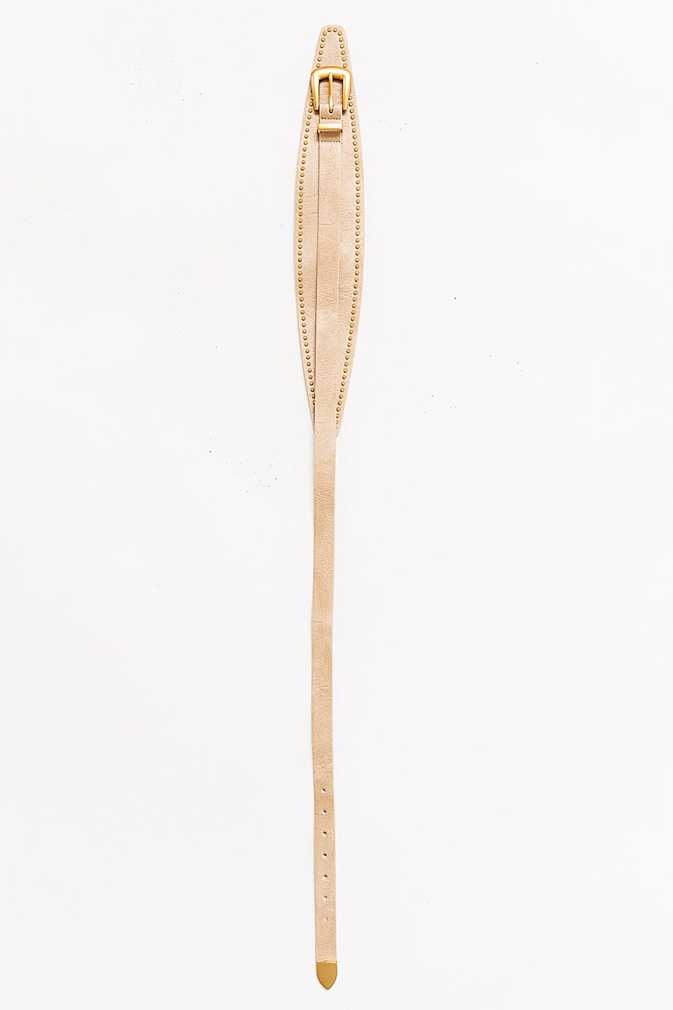 Jaylen Leather Sash Belt in Bone - Image 4