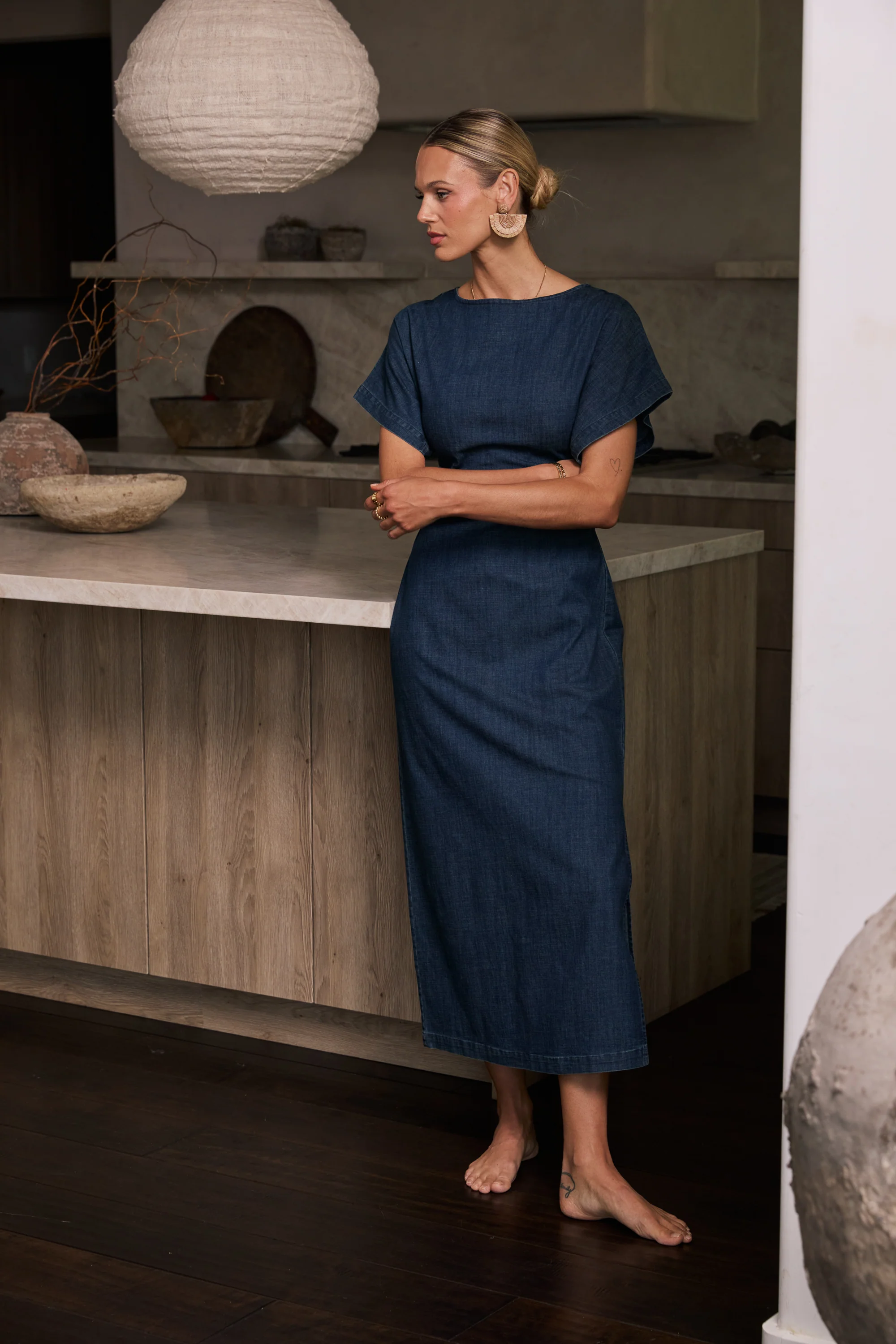 Jeanie Pleated Maxi Dress - Image 5