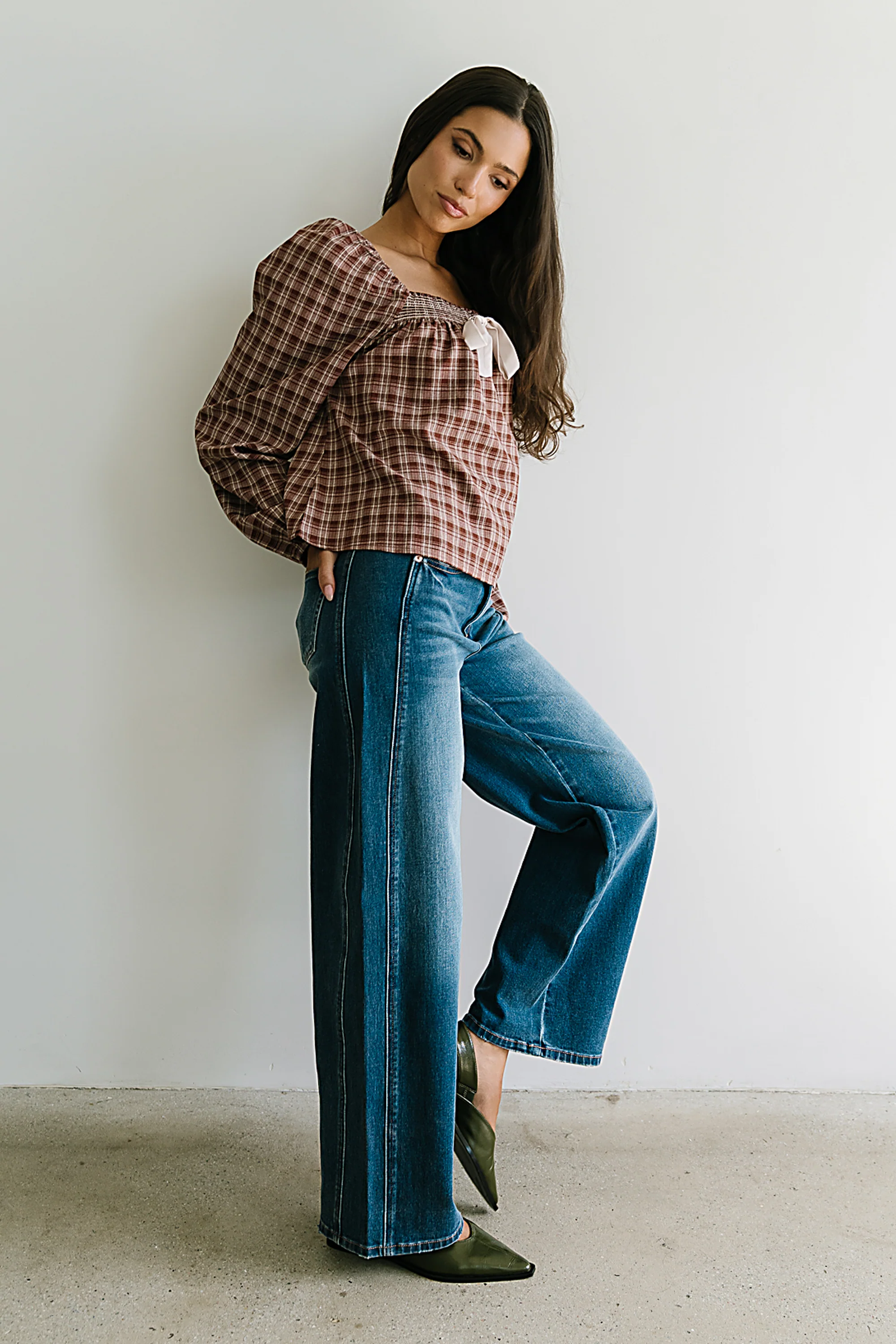 Jemma Plaid Blouse - FINAL SALE - Image 6