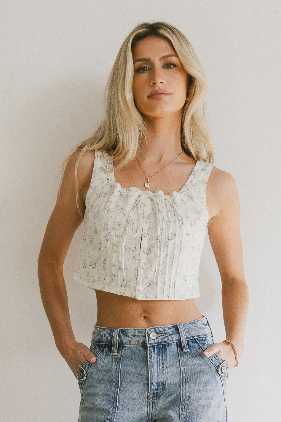 Jenna Floral Corset Top - FINAL SALE - Image 3