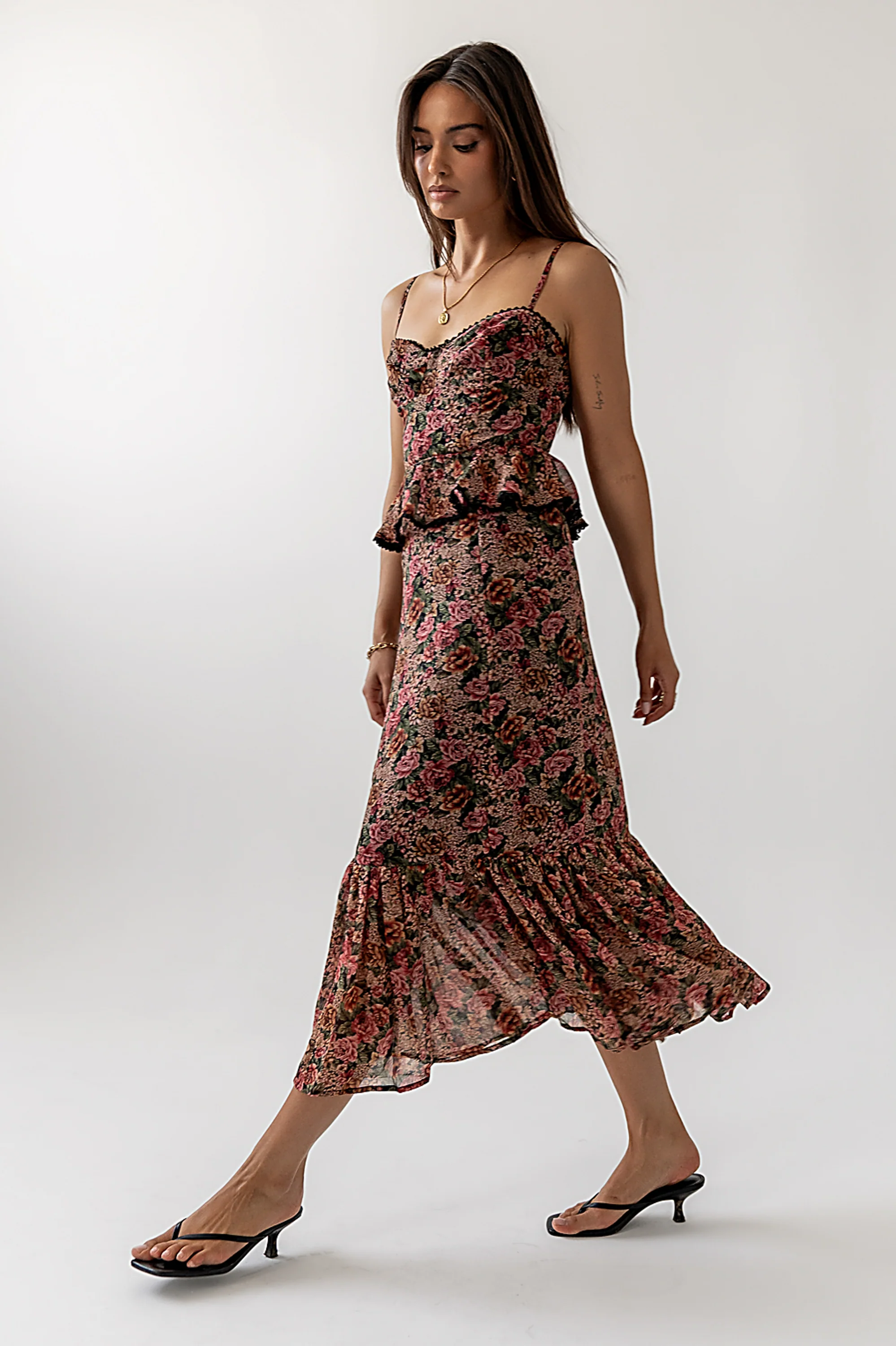 Jennie Floral Midi Dress - FINAL SALE - Image 4