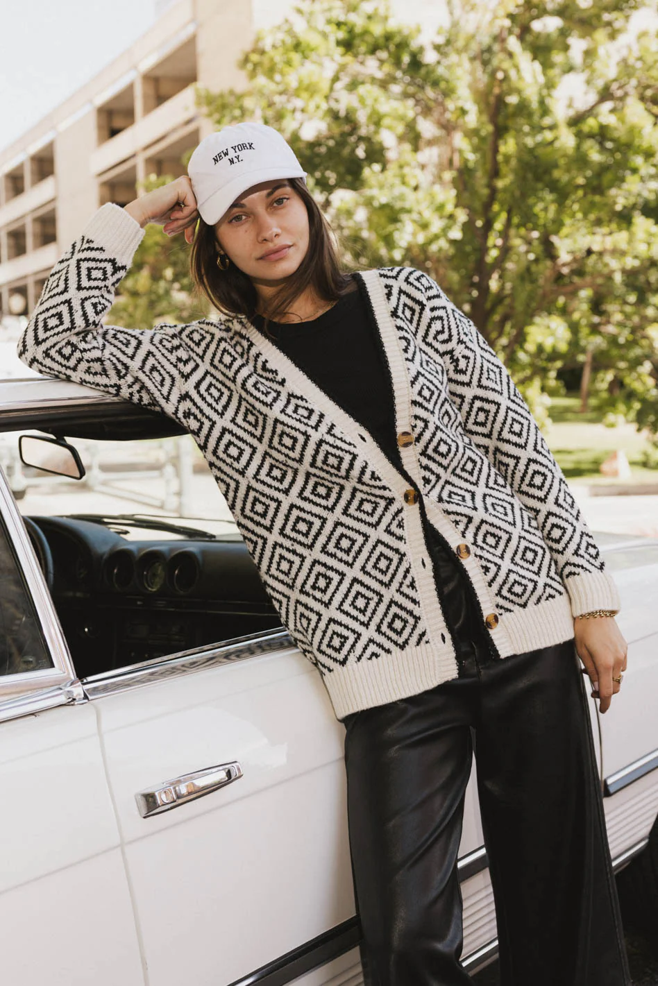 Jennifer Geometric Cardigan - FINAL SALE - Image 3