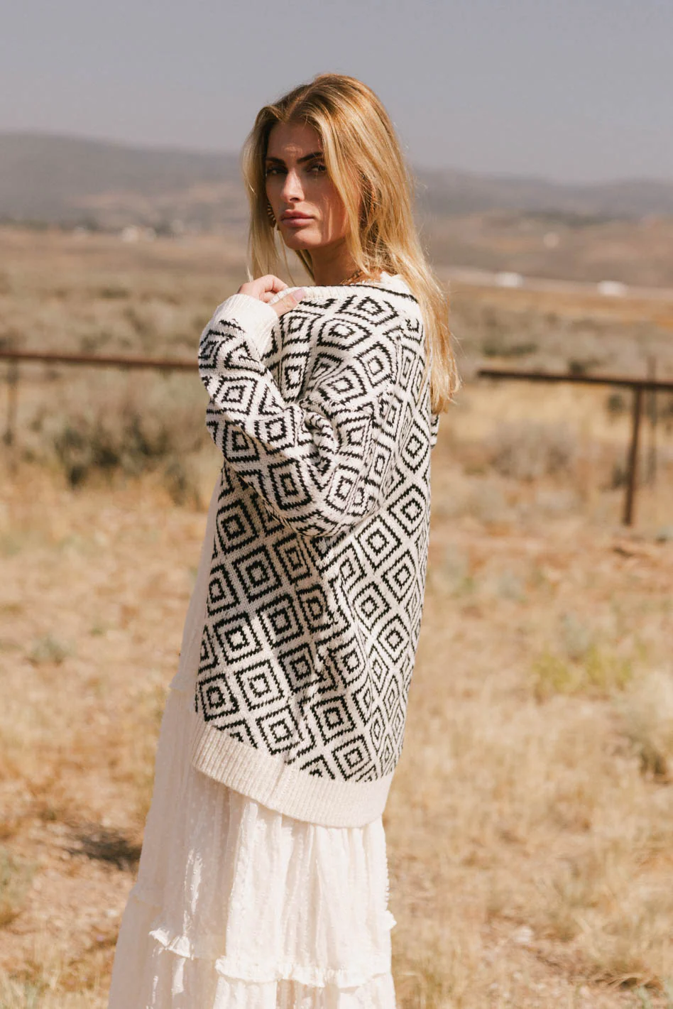 Jennifer Geometric Cardigan - FINAL SALE - Image 5