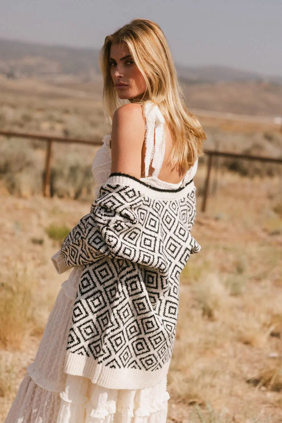 Jennifer Geometric Cardigan - FINAL SALE - Image 6