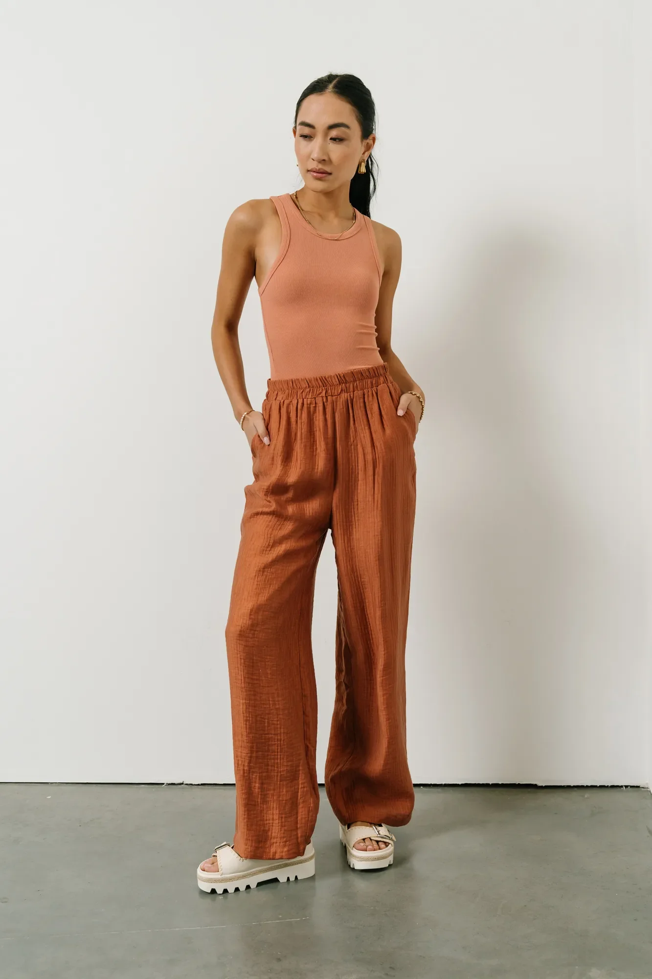 Jennilyn Pants in Terracotta - FINAL SALE - Image 4
