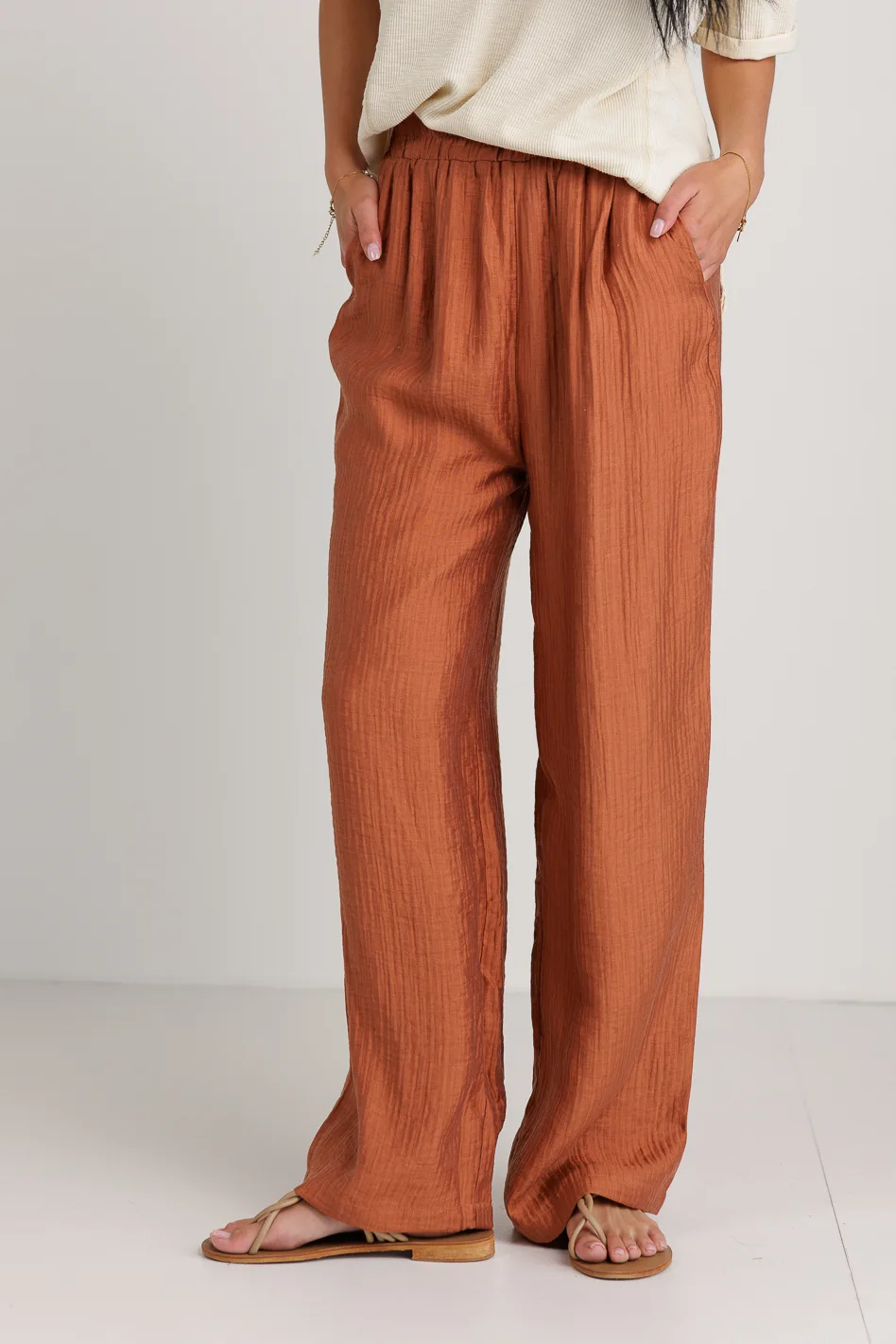 Jennilyn Pants in Terracotta - FINAL SALE - Image 5