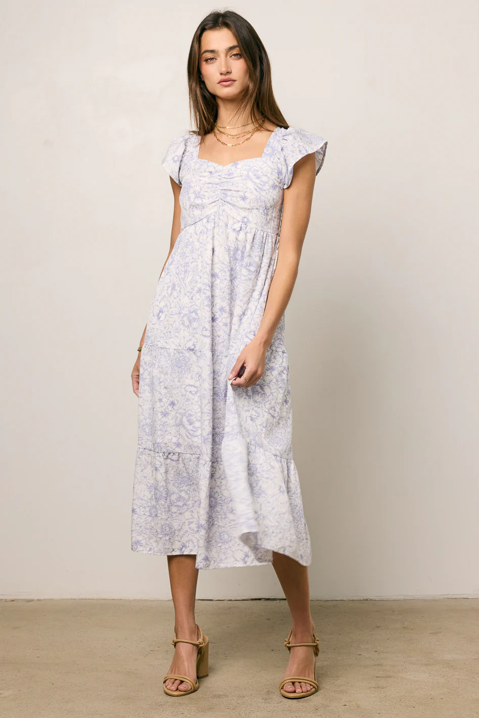 Jenny Floral Midi Dress - FINAL SALE - Image 3