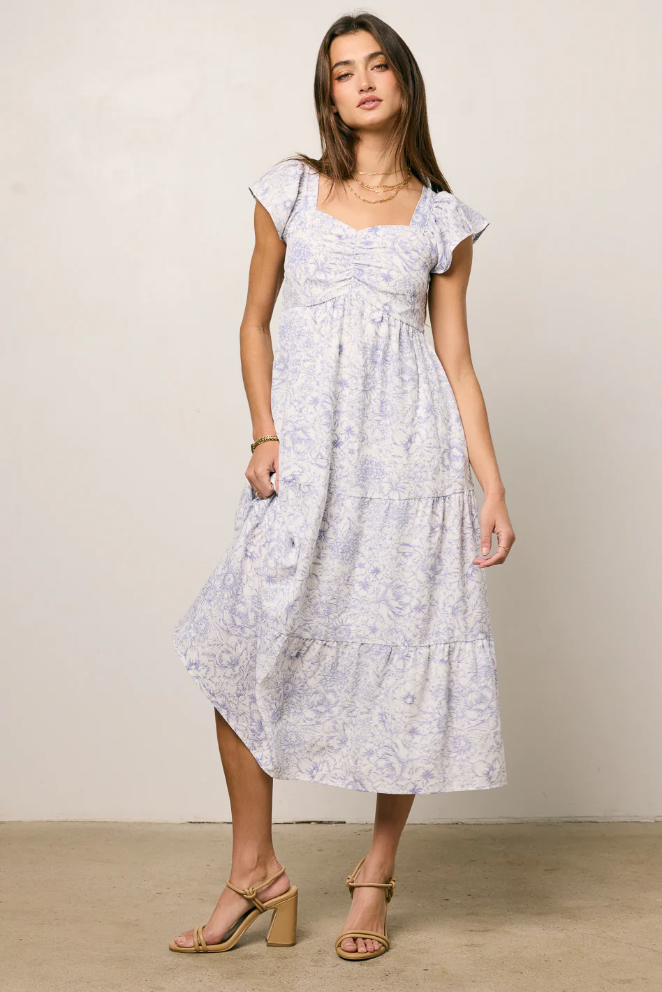 Jenny Floral Midi Dress - FINAL SALE - Image 4