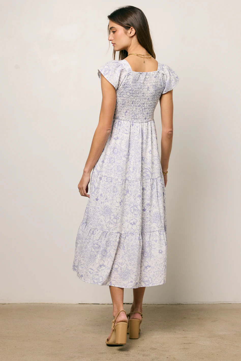 Jenny Floral Midi Dress - FINAL SALE - Image 6