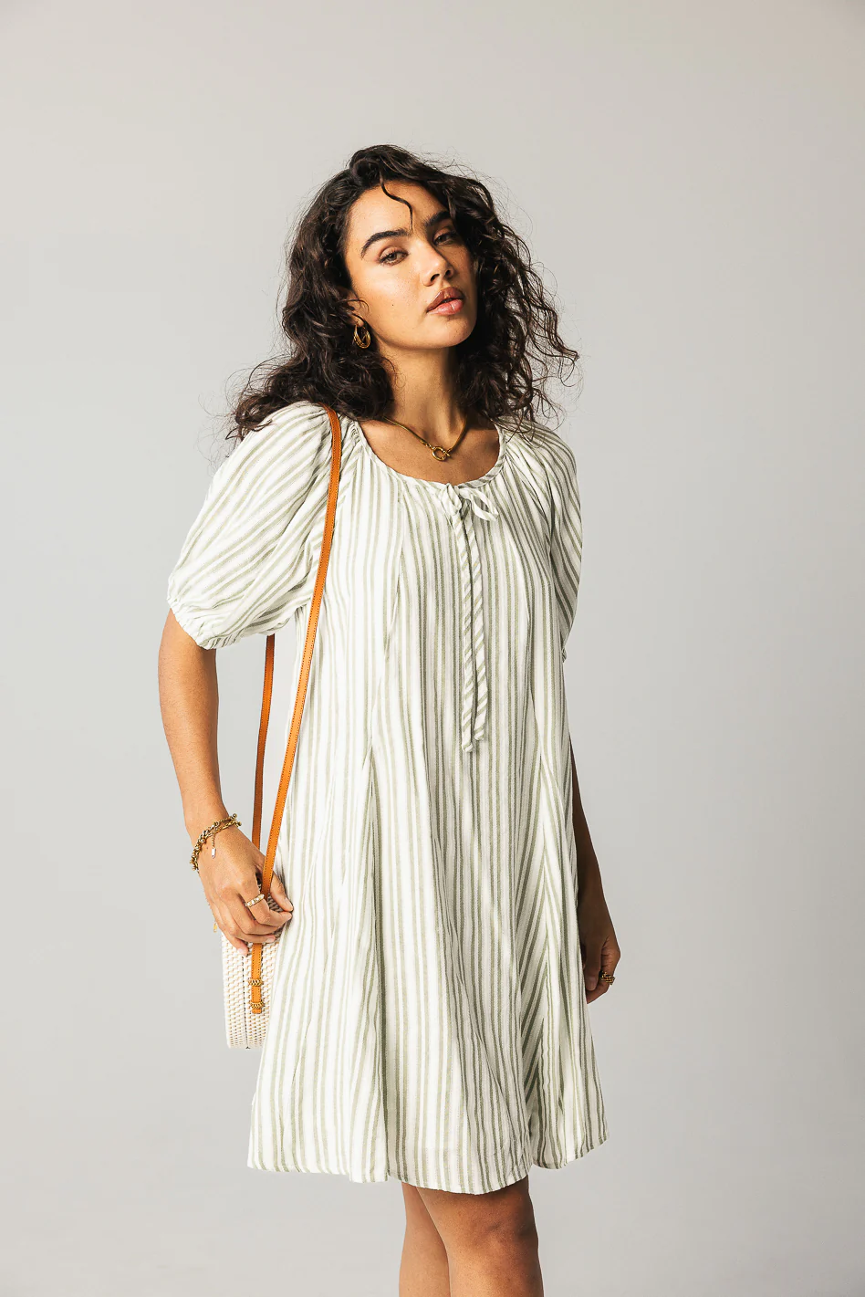 Jenny Striped Babydoll Dress - FINAL SALE - Image 4