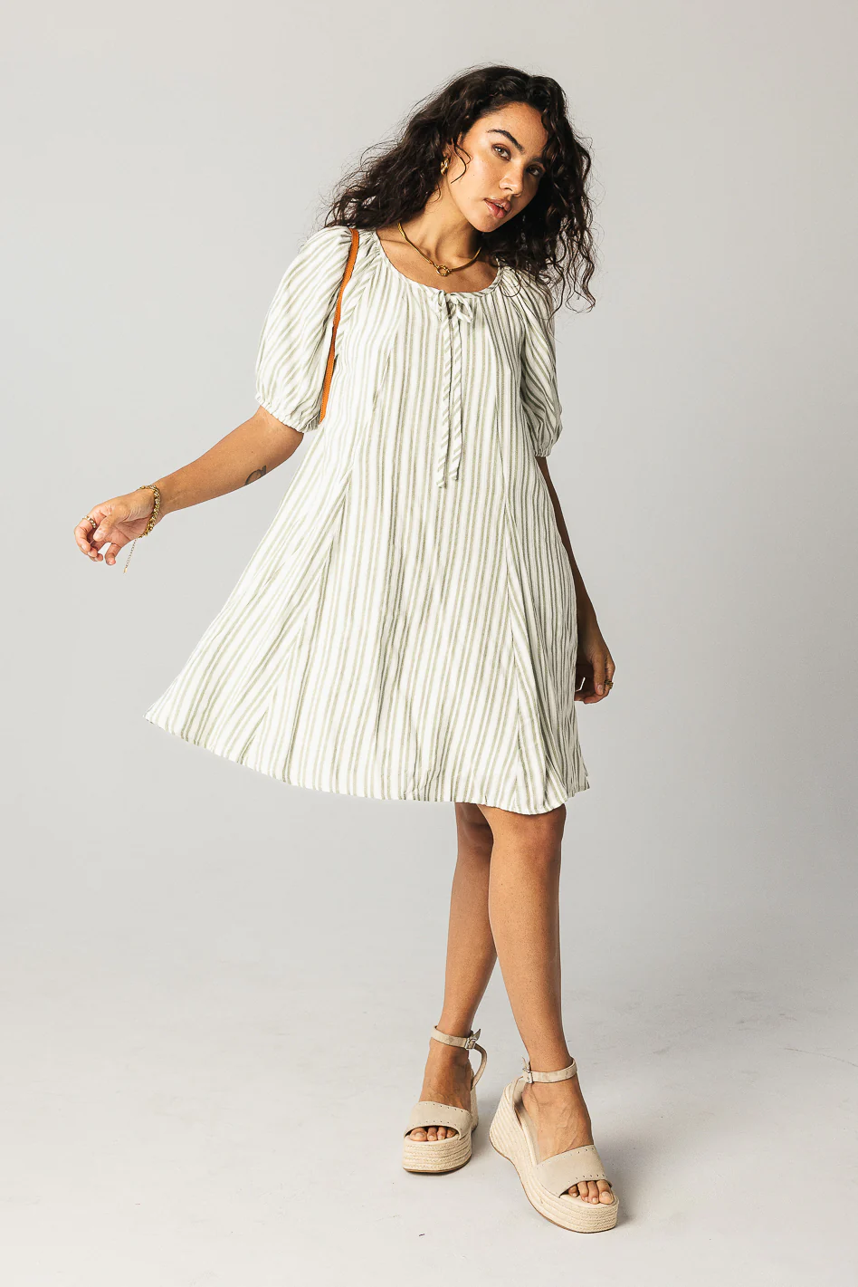 Jenny Striped Babydoll Dress - FINAL SALE - Image 5