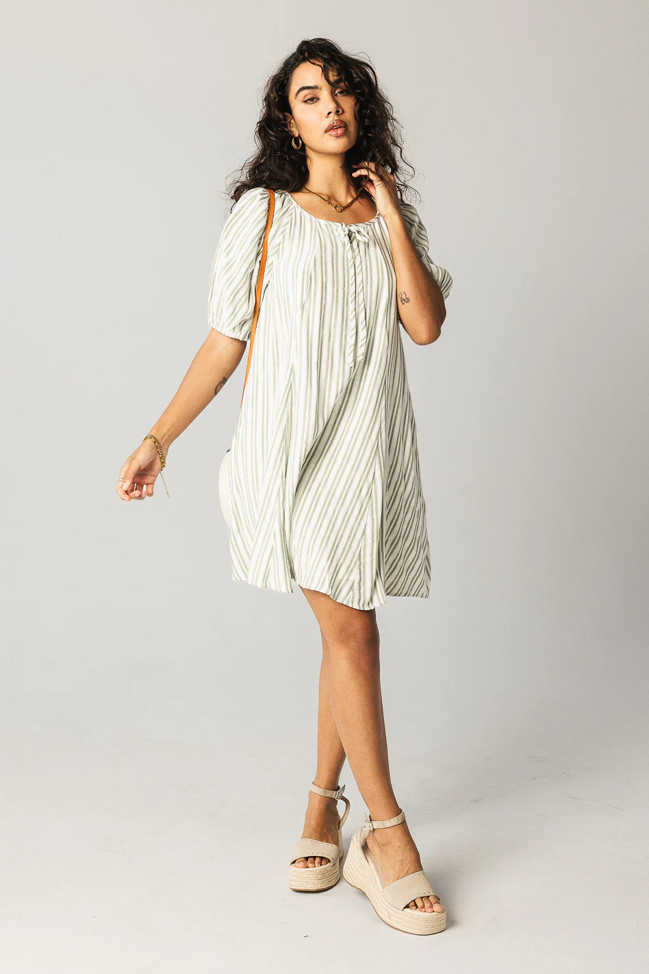Jenny Striped Babydoll Dress - FINAL SALE - Image 6