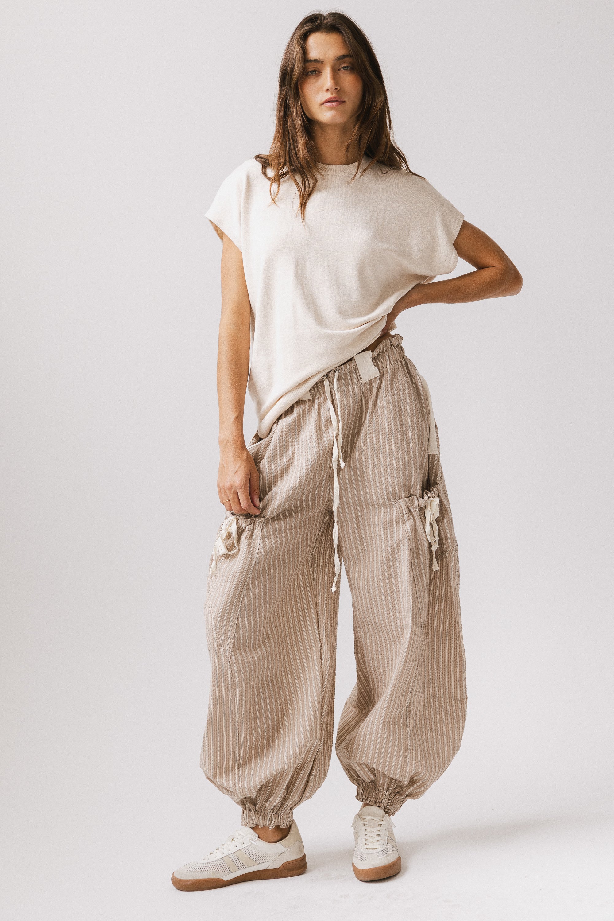 Jensen Knit Top in Oatmeal - FINAL SALE - Image 2