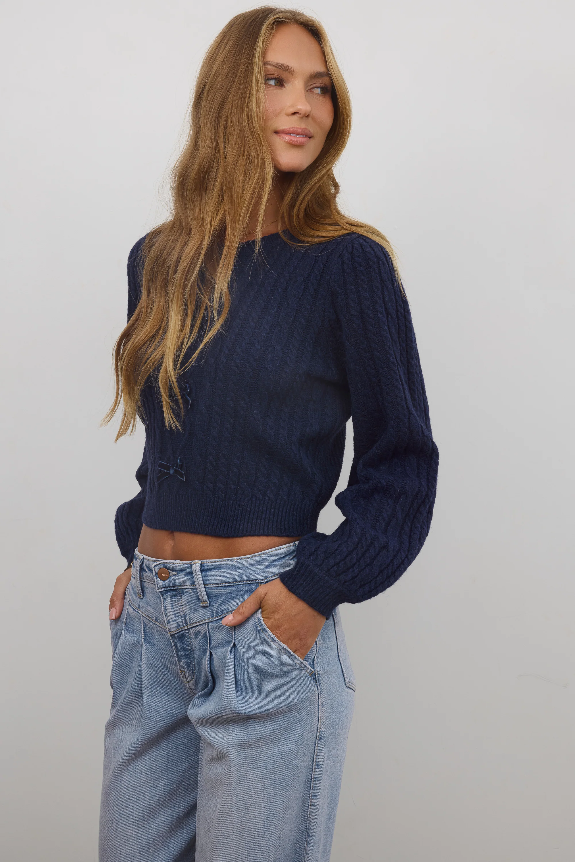 Jess Cable Knit Sweater - FINAL SALE - Image 5