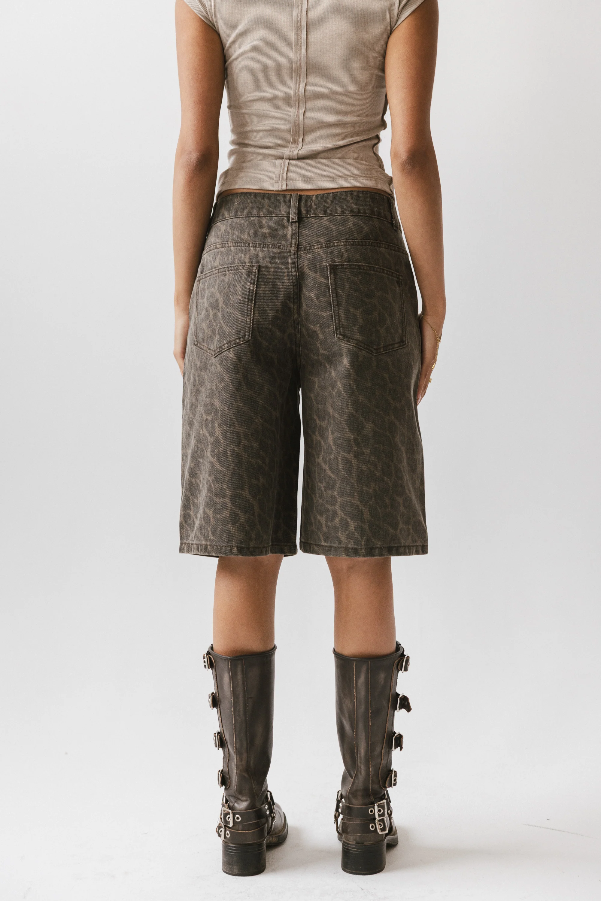Jessy Leopard Bermuda Shorts - FINAL SALE - Image 3