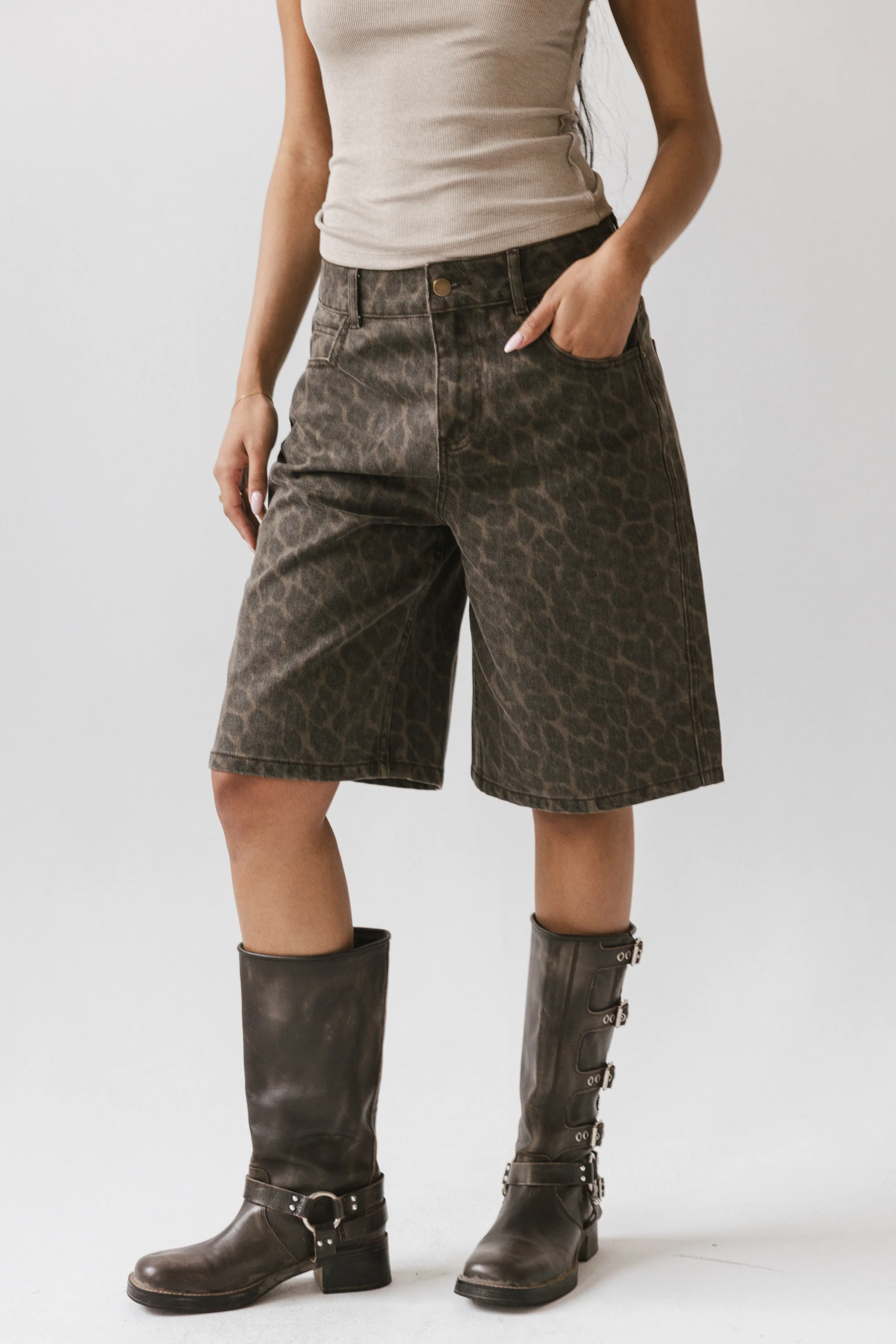 Jessy Leopard Bermuda Shorts - FINAL SALE - Image 6