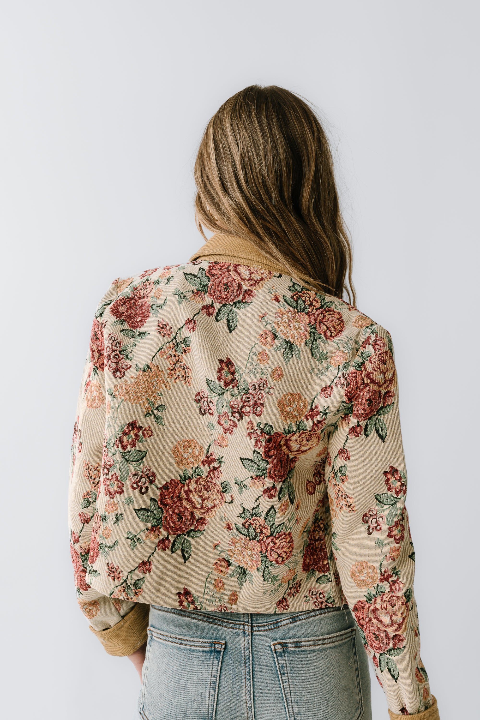 Joanna Floral Cropped Jacket - FINAL SALE - Image 2