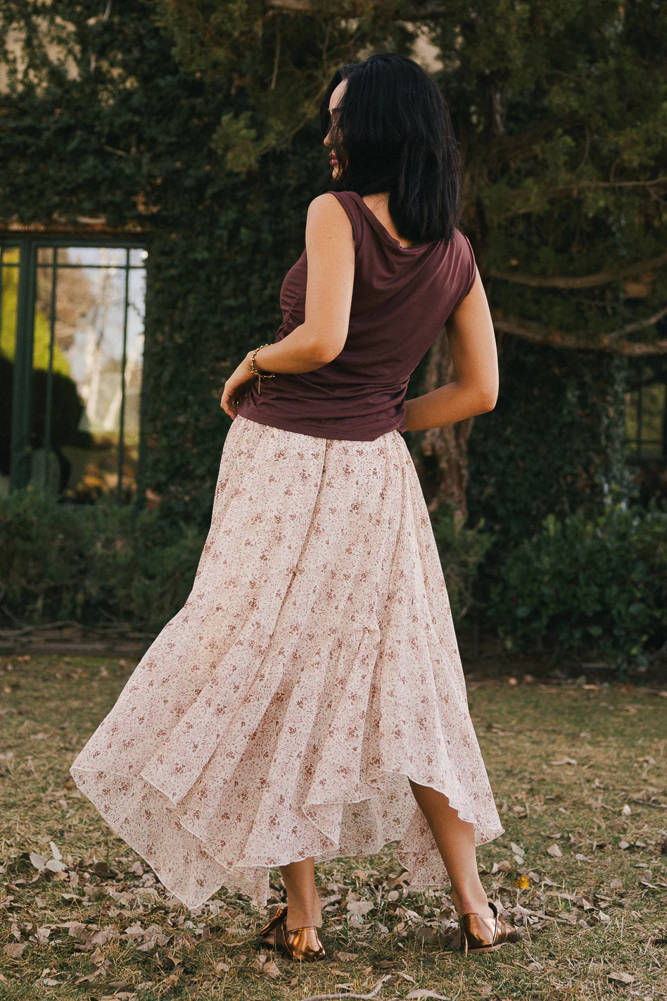 Joanna Floral Midi Skirt - FINAL SALE - Image 5