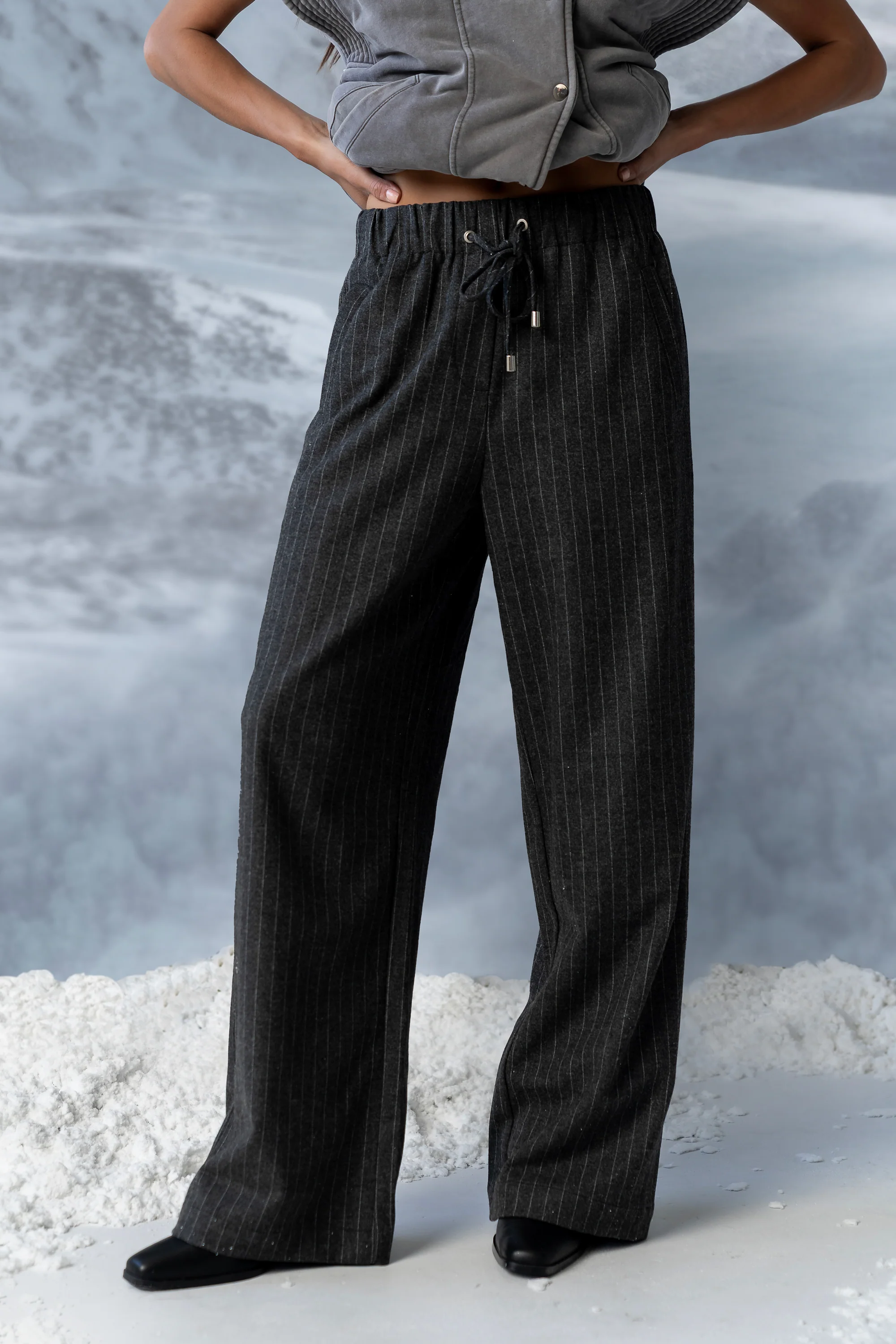 Joey Pinstripe Baggy Pants - FINAL SALE - Image 3