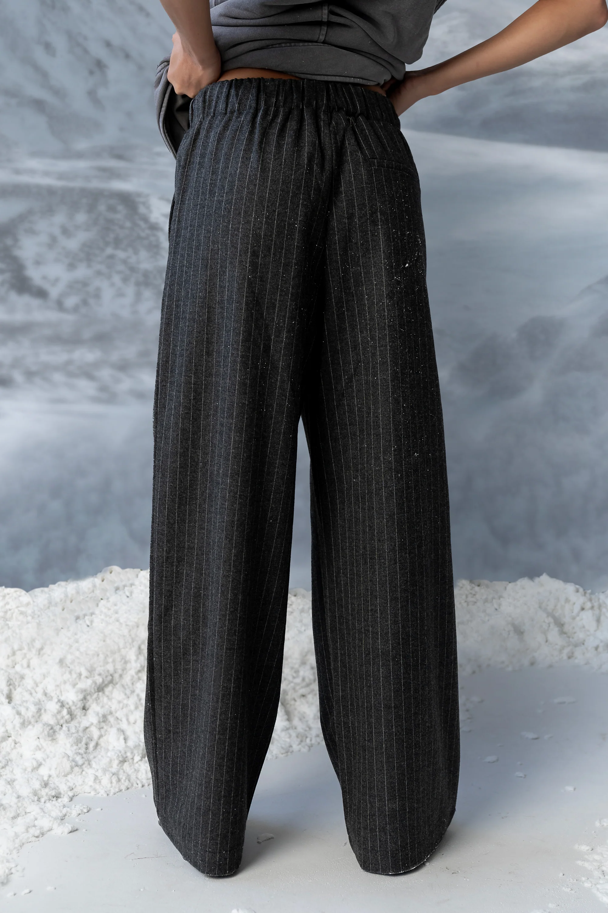 Joey Pinstripe Baggy Pants - FINAL SALE - Image 4
