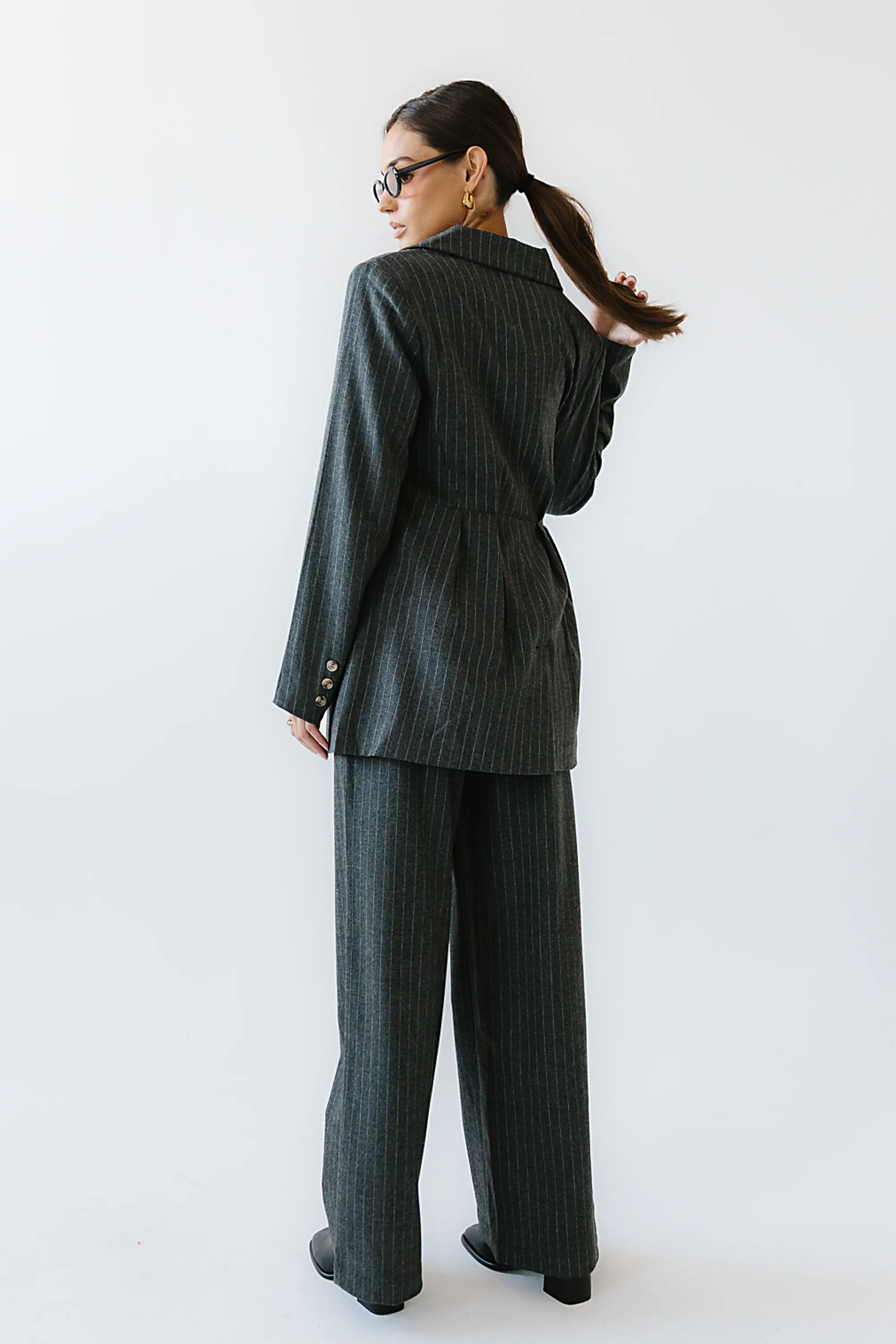 Joey Pinstripe Baggy Pants - FINAL SALE - Image 6