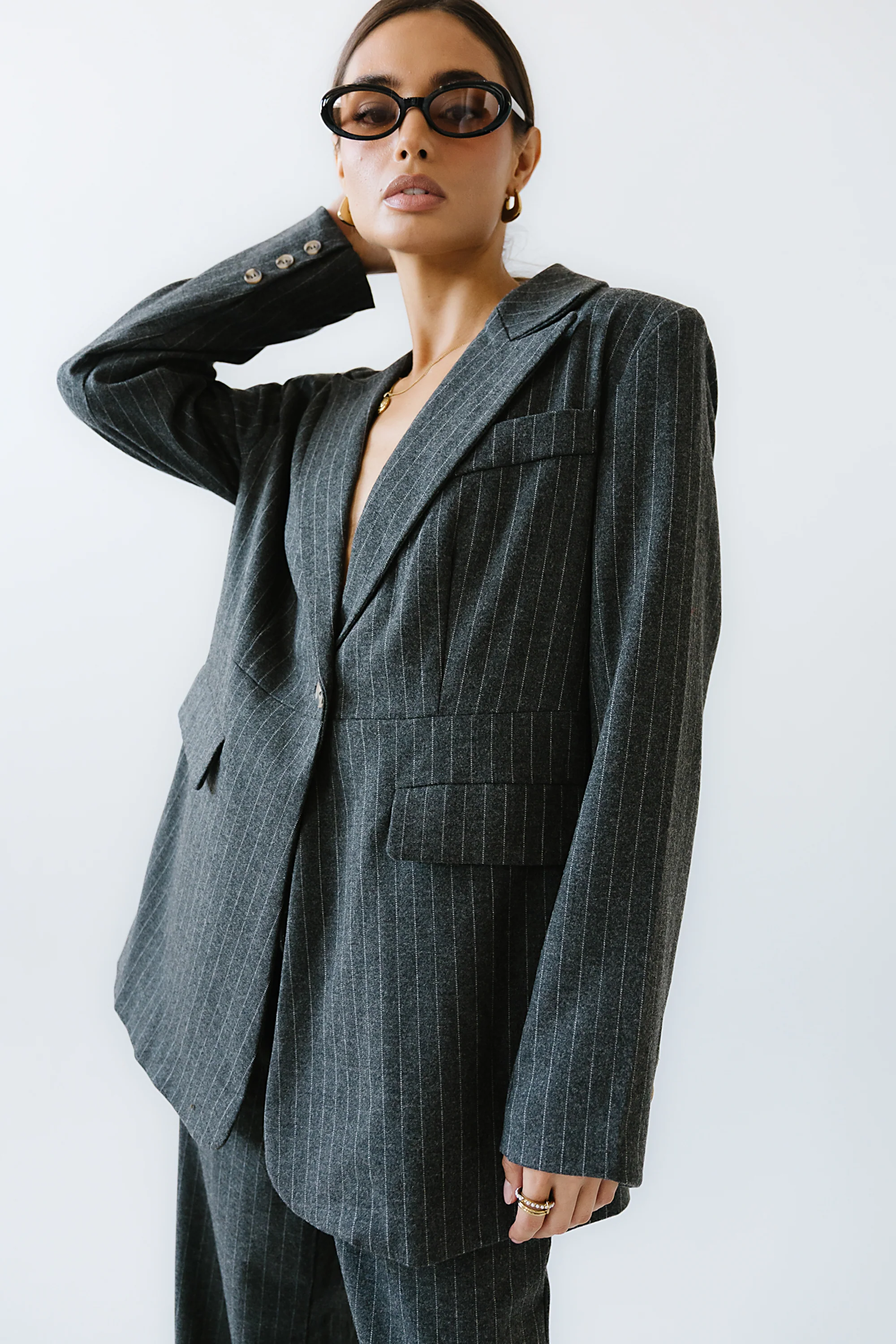 Joey Pinstripe Blazer - FINAL SALE