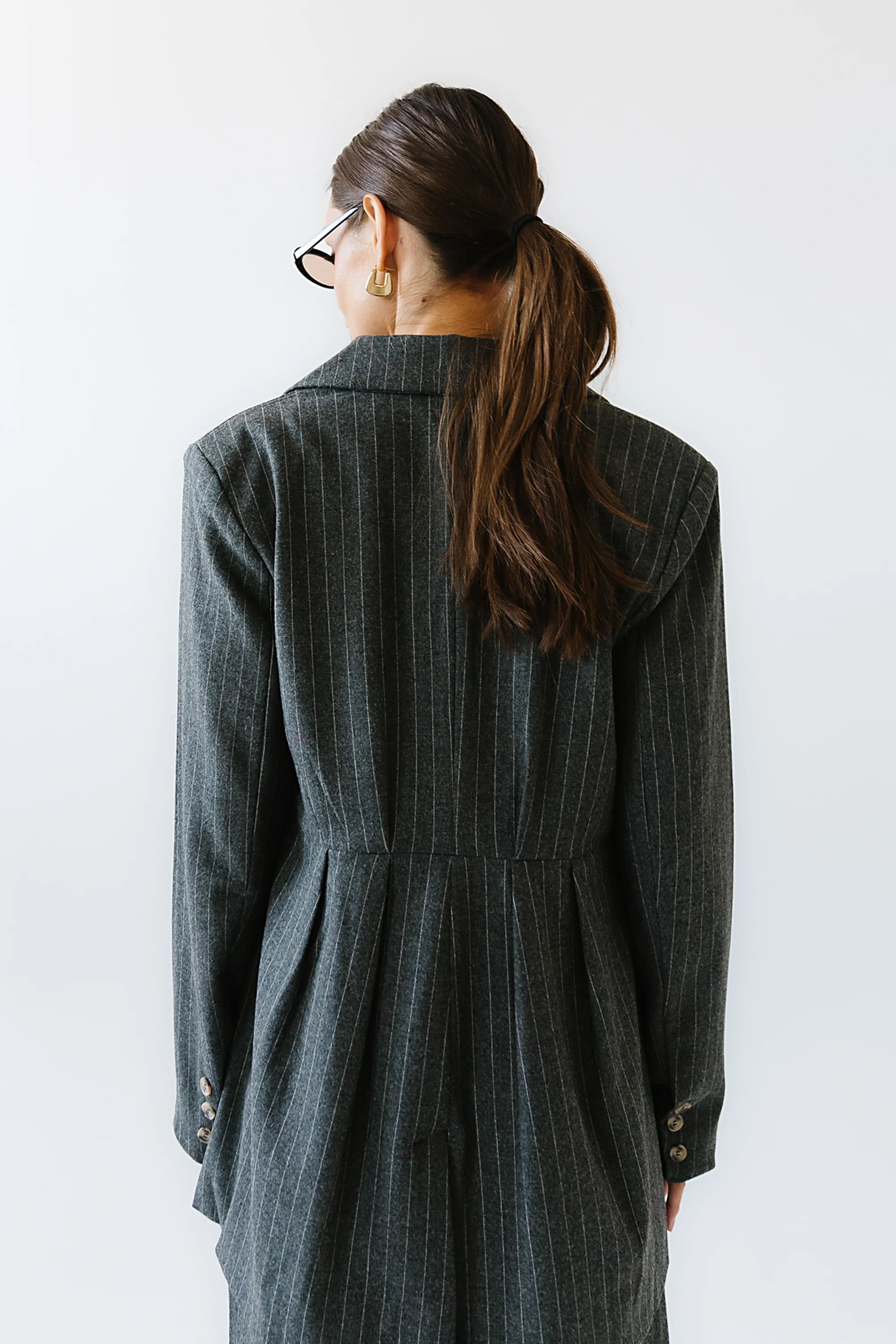 Joey Pinstripe Blazer - FINAL SALE - Image 5