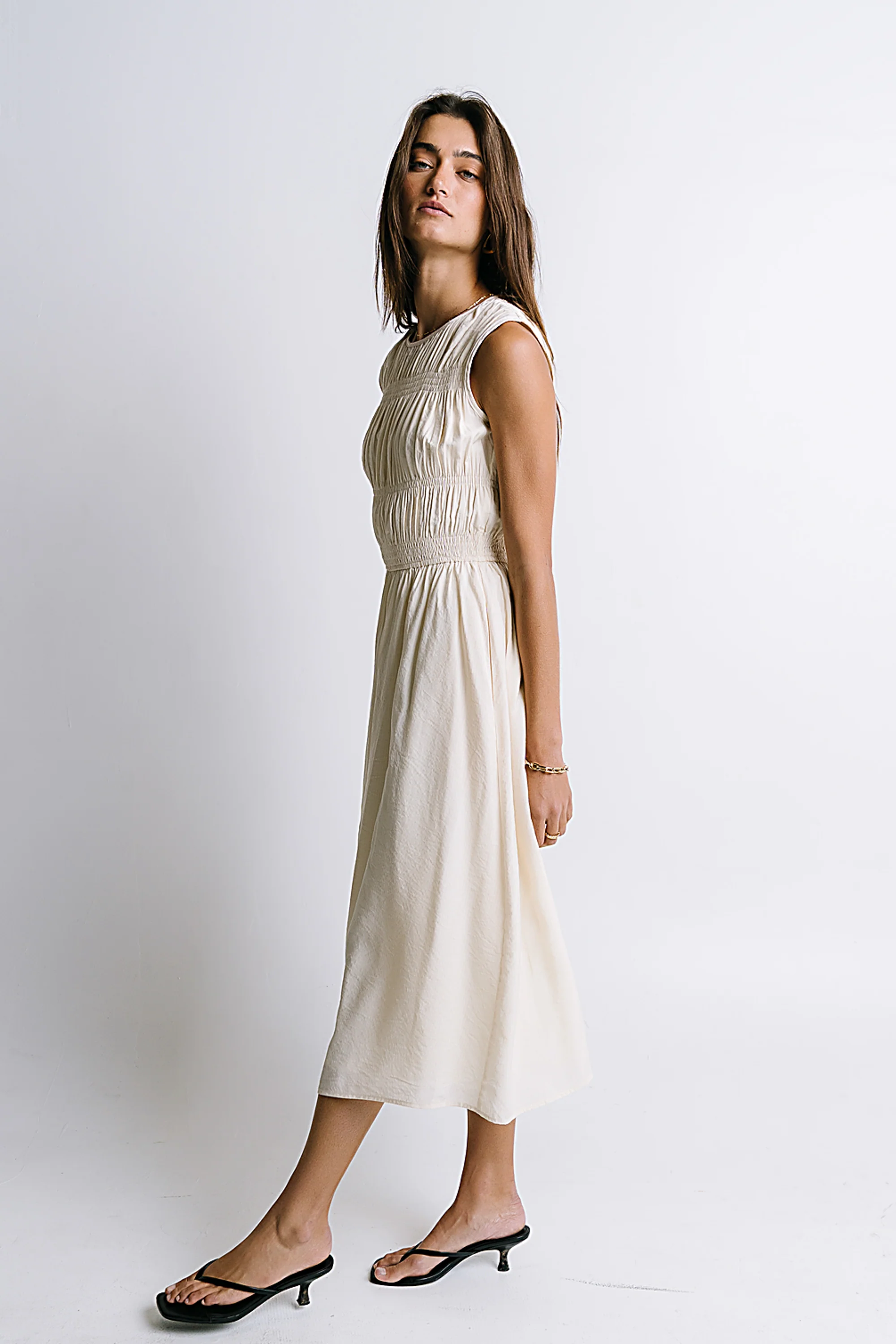 Johna Smocked Midi Dress - FINAL SALE - Image 6