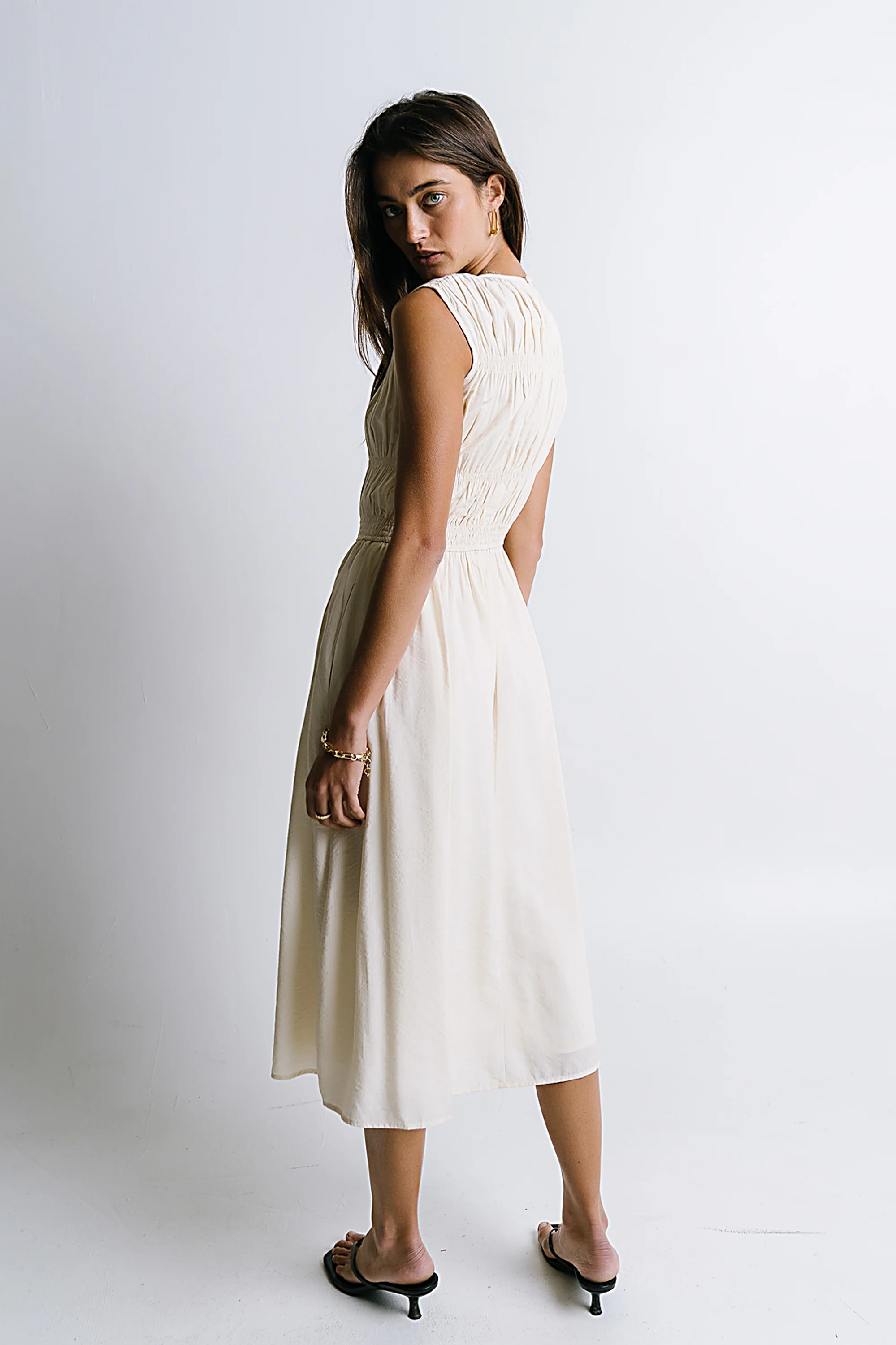 Johna Smocked Midi Dress - FINAL SALE - Image 8
