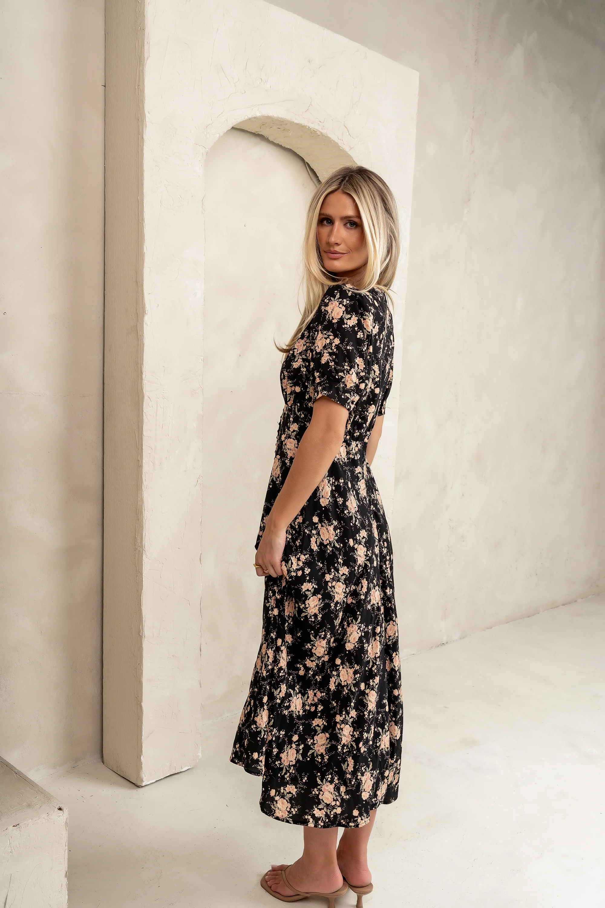 Jolie Floral Midi Dress - FINAL SALE - Image 3